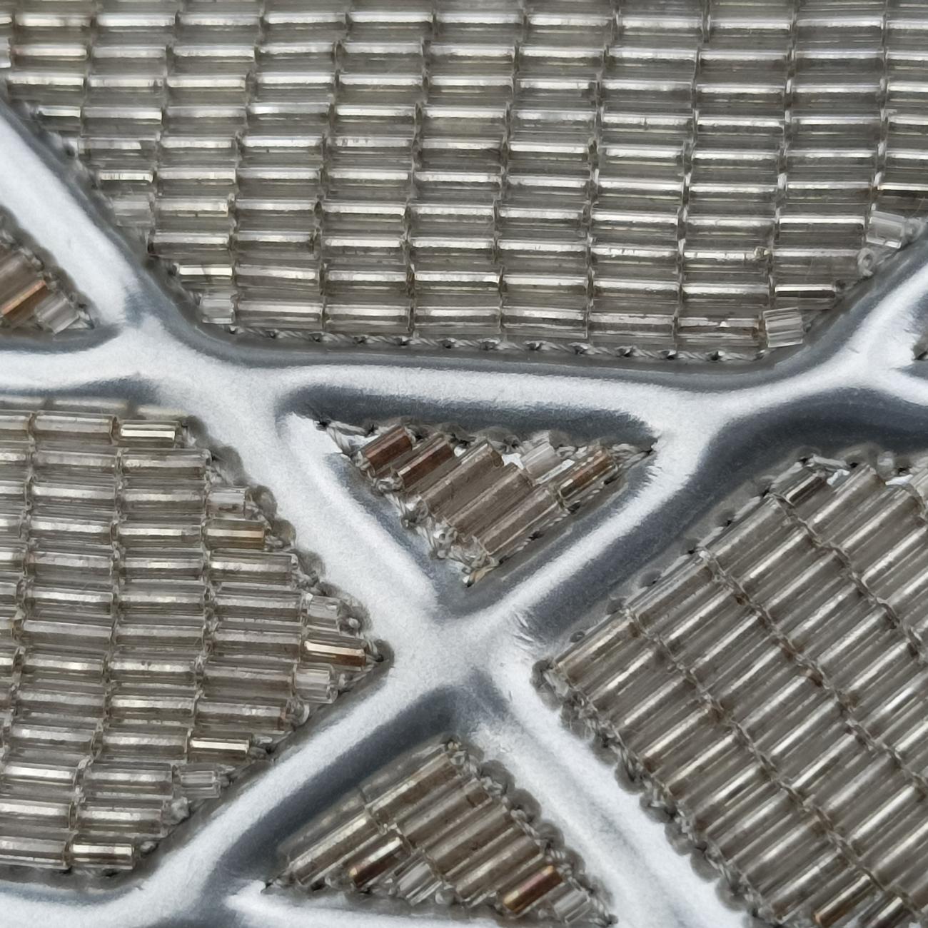 Pre-owned Christian Dior Diorama Silver Beaded  shoulderbag | stylenewstar