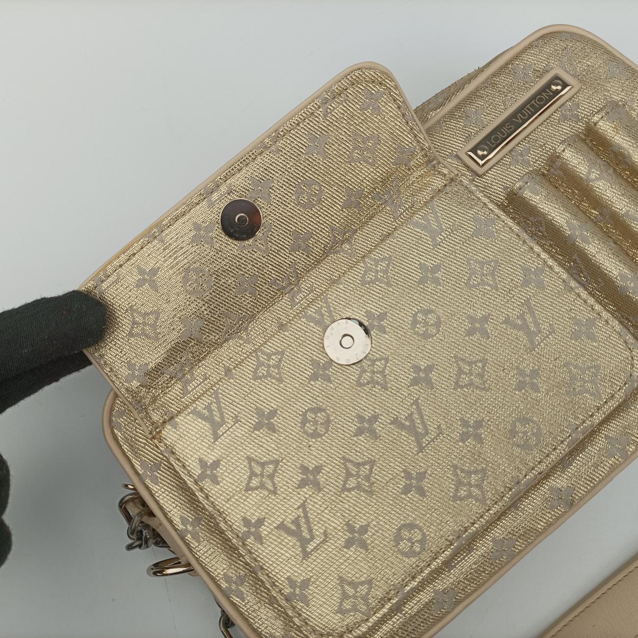 Pre-owned Louis Vuitton Shine McKenna Golden Monogram Shine M92363 shoulderbag | stylenewstar