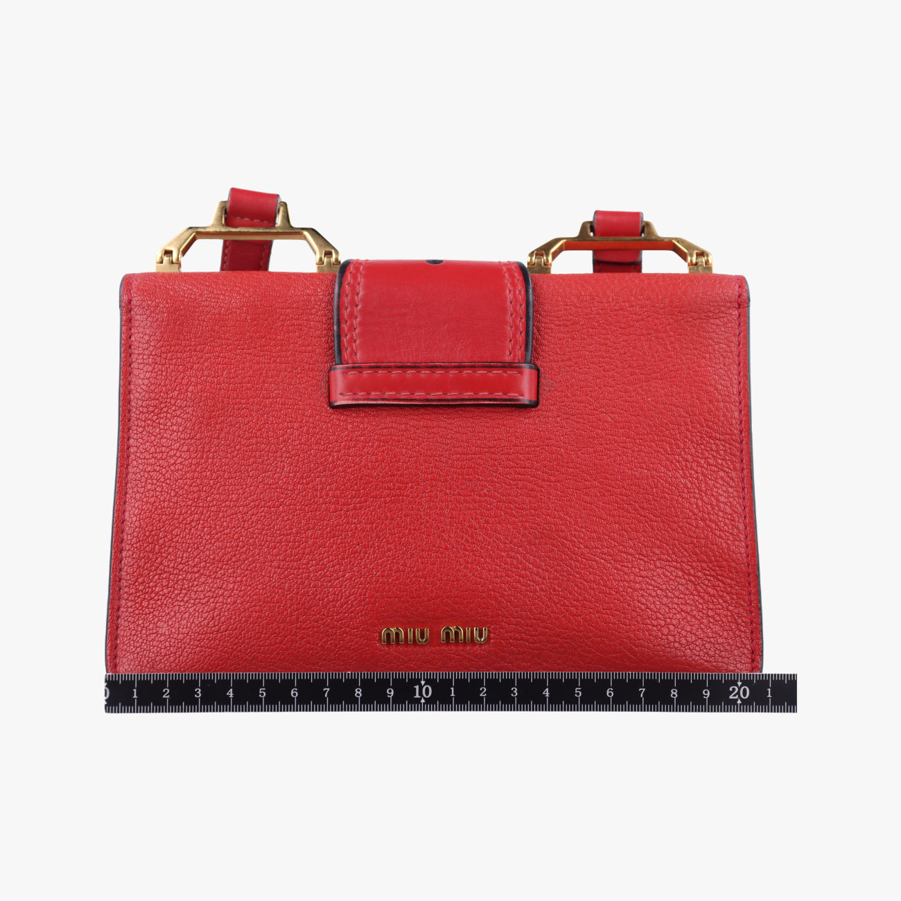 Pre-owned Miu Miu Miu Lady Red×multicolor Leather  shoulderbag | stylenewstar