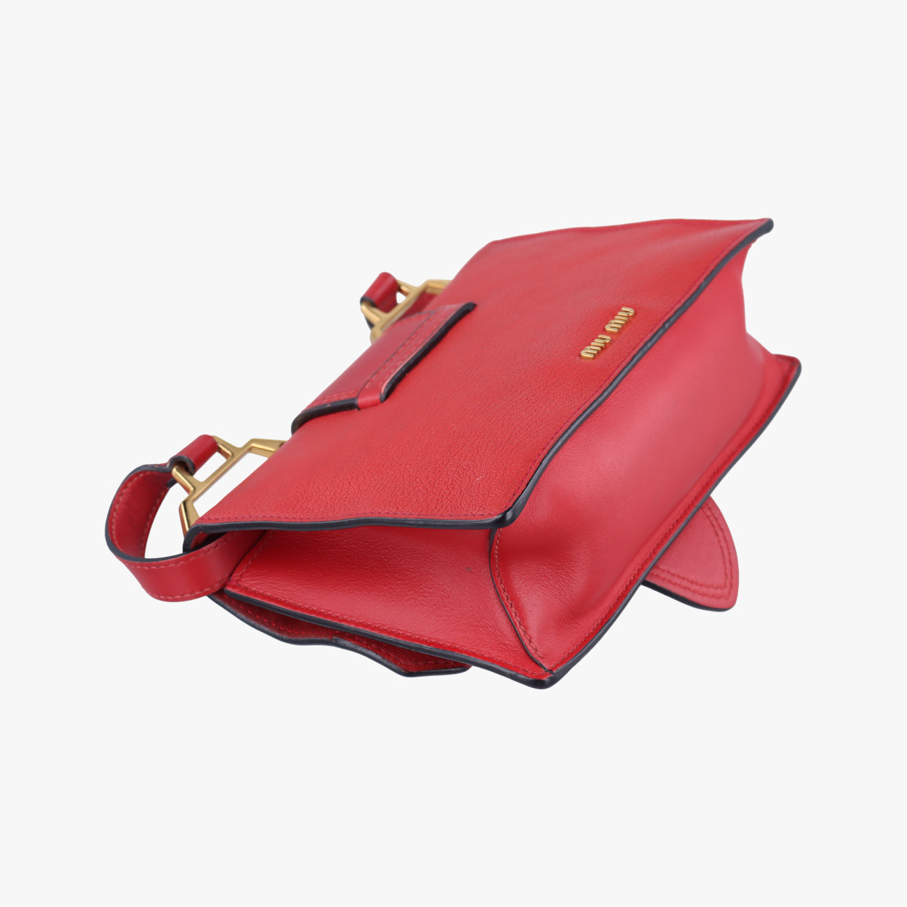 Pre-owned Miu Miu Miu Lady Red×multicolor Leather  shoulderbag | stylenewstar