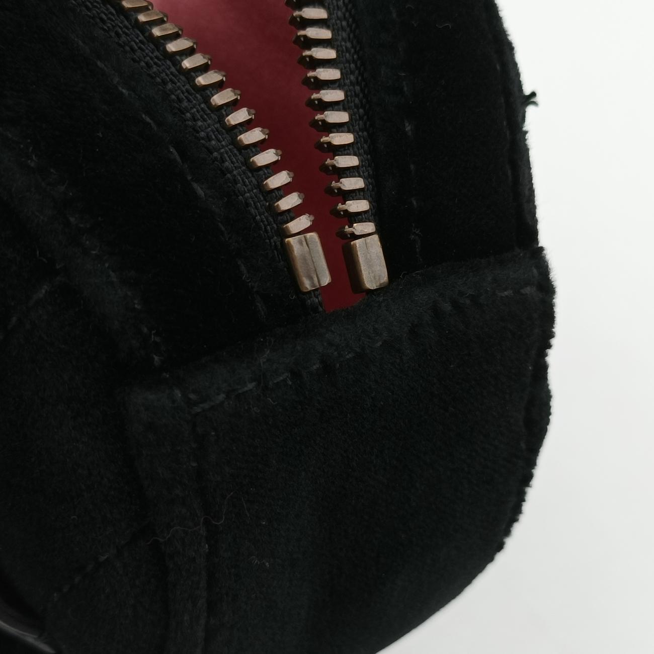 Vintage Gucci GG Marmont Black velour 476434 bum bag/waist bag | stylenewstar