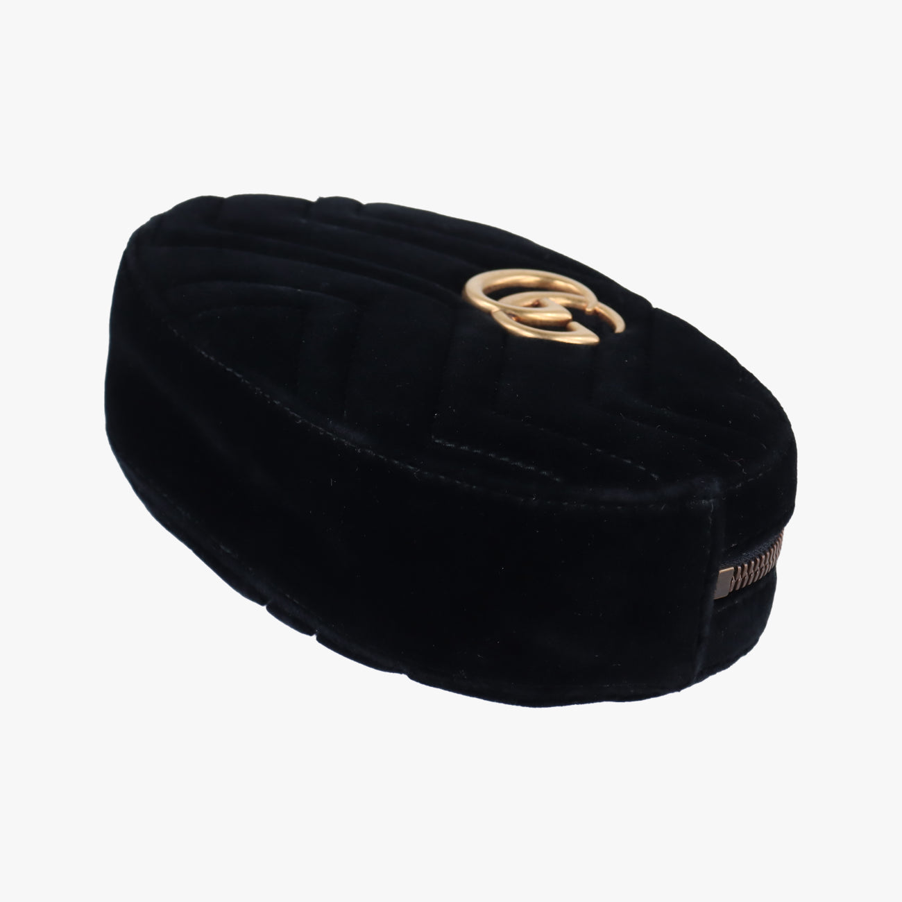 Vintage Gucci GG Marmont Black velour 476434 bum bag/waist bag | stylenewstar
