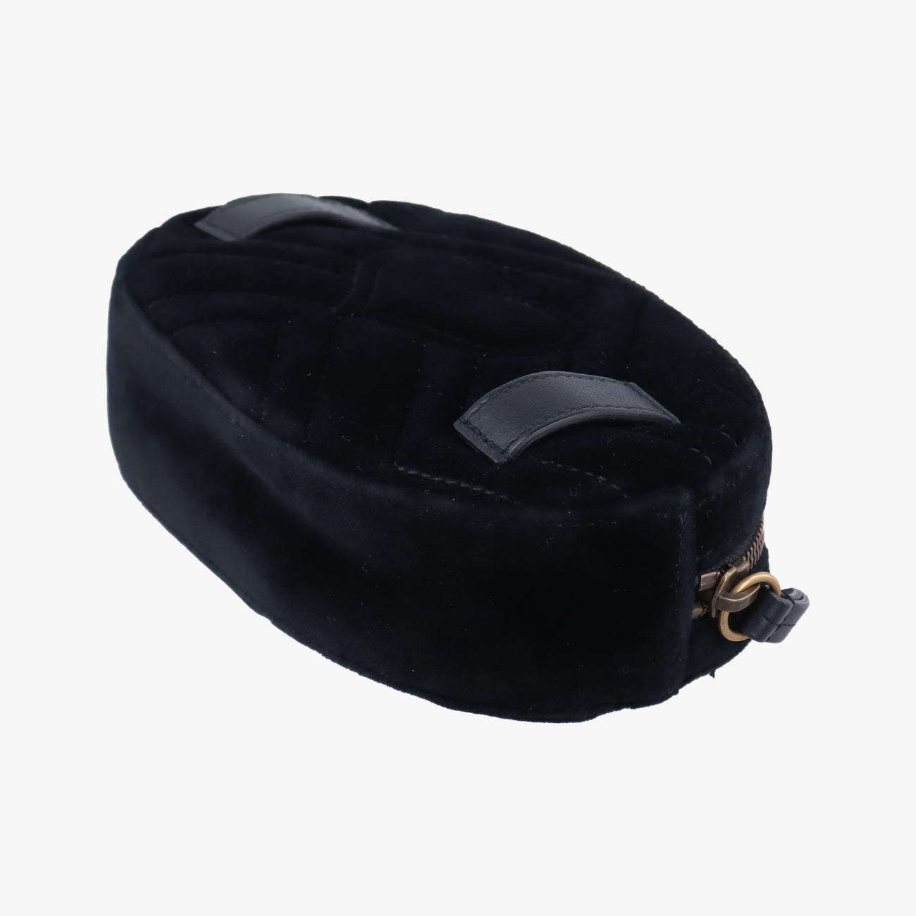 Vintage Gucci GG Marmont Black velour 476434 bum bag/waist bag | stylenewstar