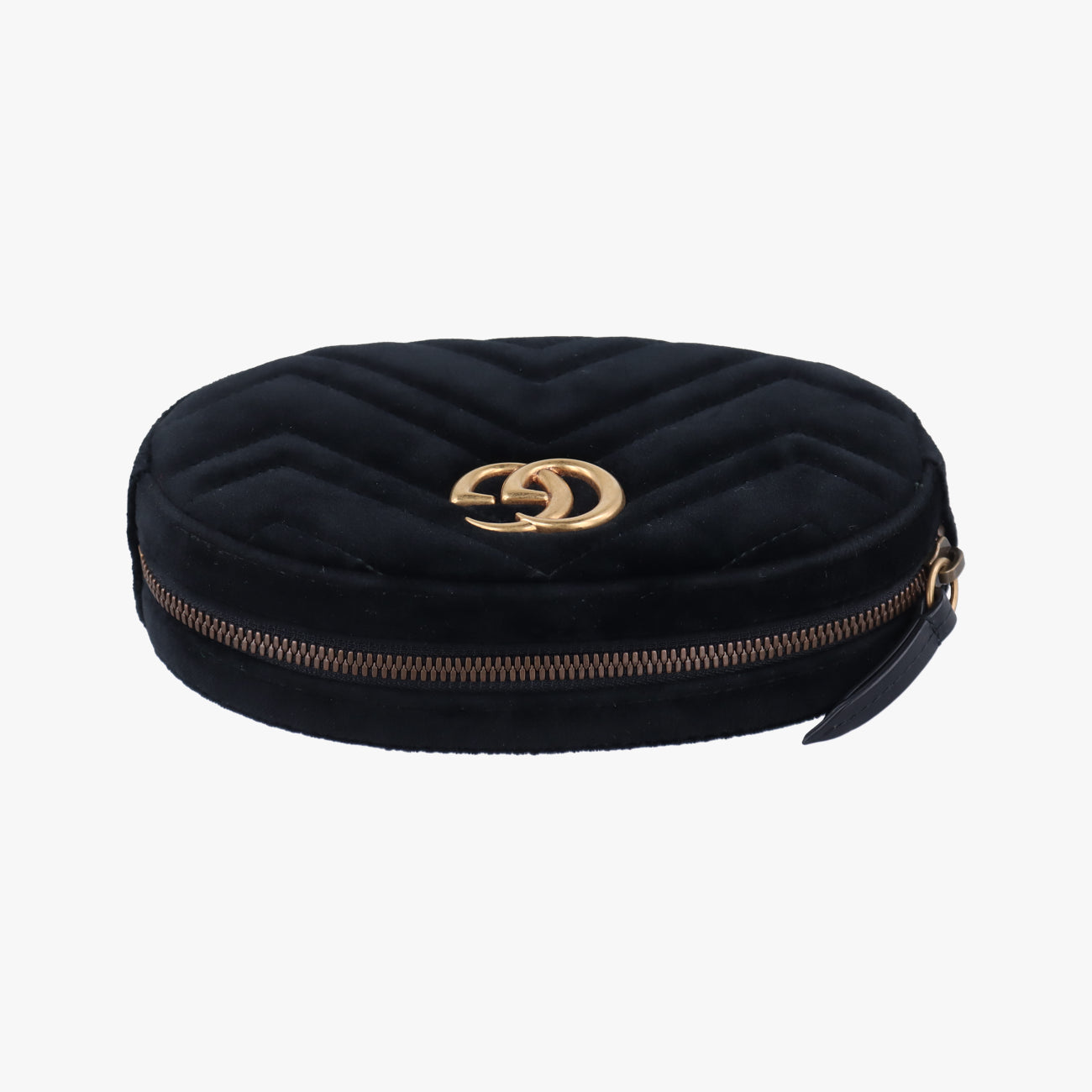 Vintage Gucci GG Marmont Black velour 476434 bum bag/waist bag | stylenewstar