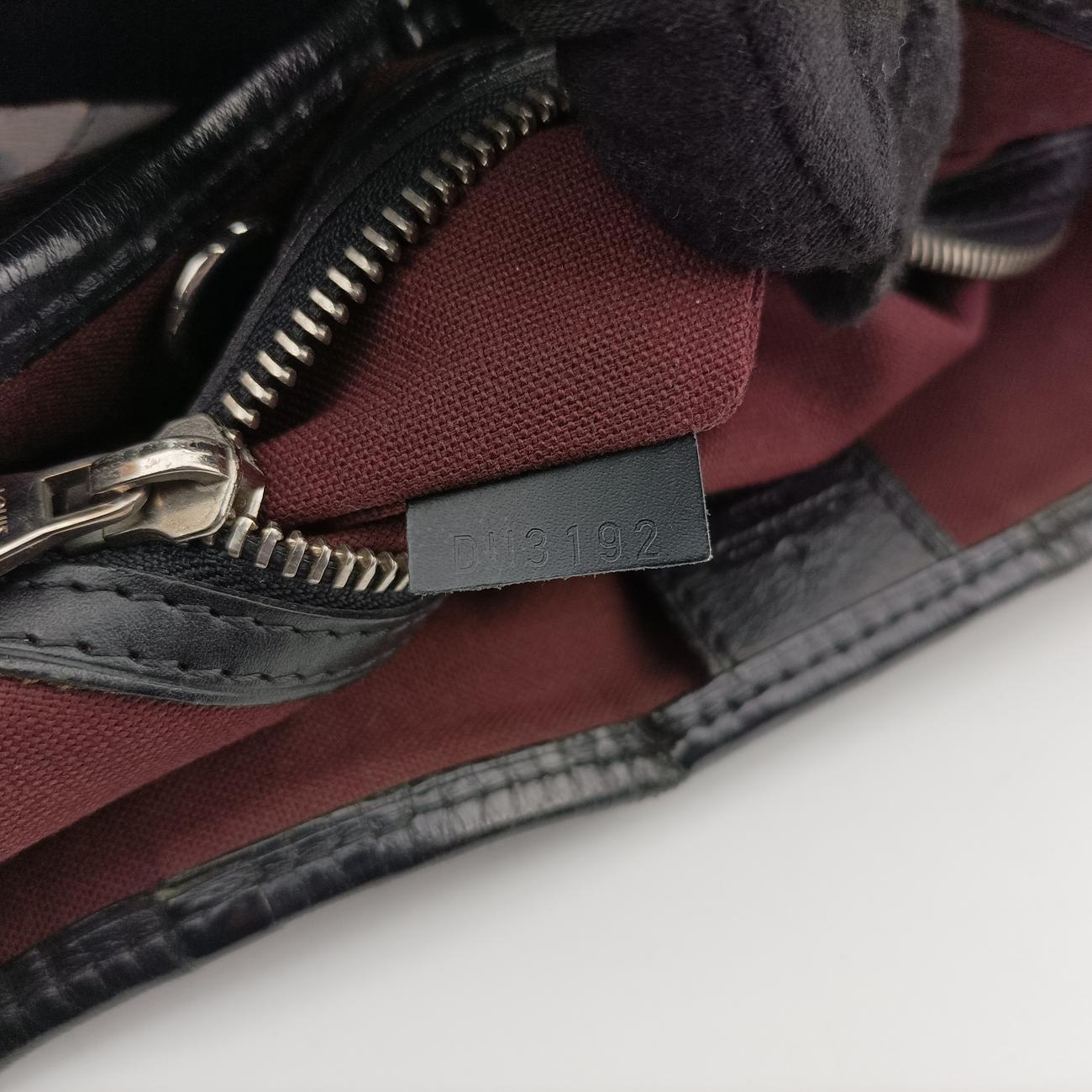 Pre-owned Louis Vuitton DAVIS Brown×Black Monogram Canvas M56708 handbag | stylenewstar