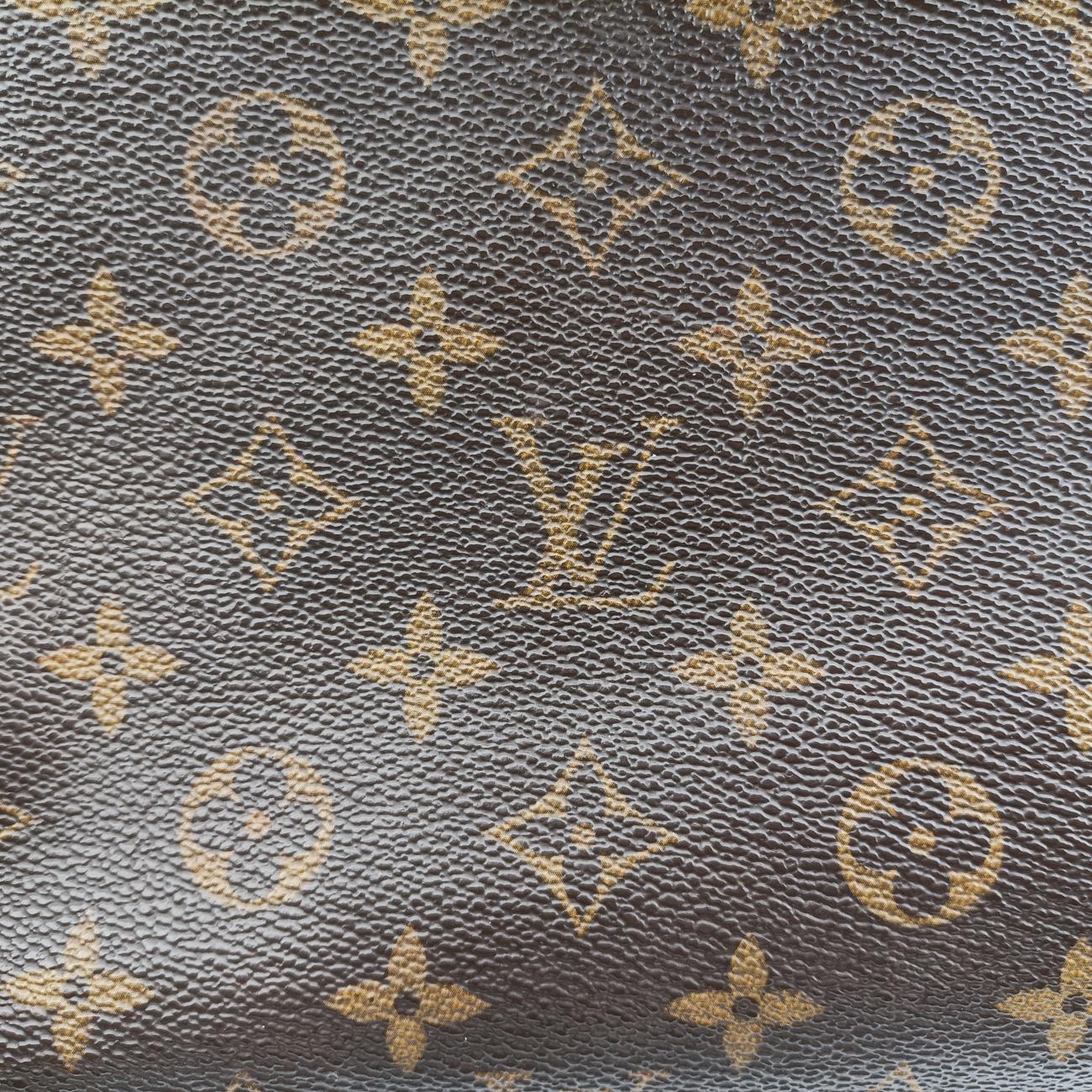 Pre-owned Louis Vuitton DAVIS Brown×Black Monogram Canvas M56708 handbag | stylenewstar