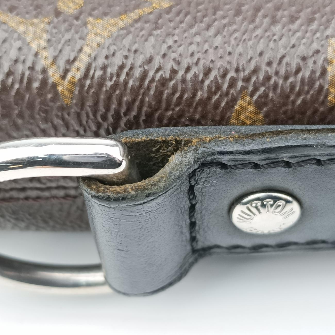 Pre-owned Louis Vuitton DAVIS Brown×Black Monogram Canvas M56708 handbag | stylenewstar