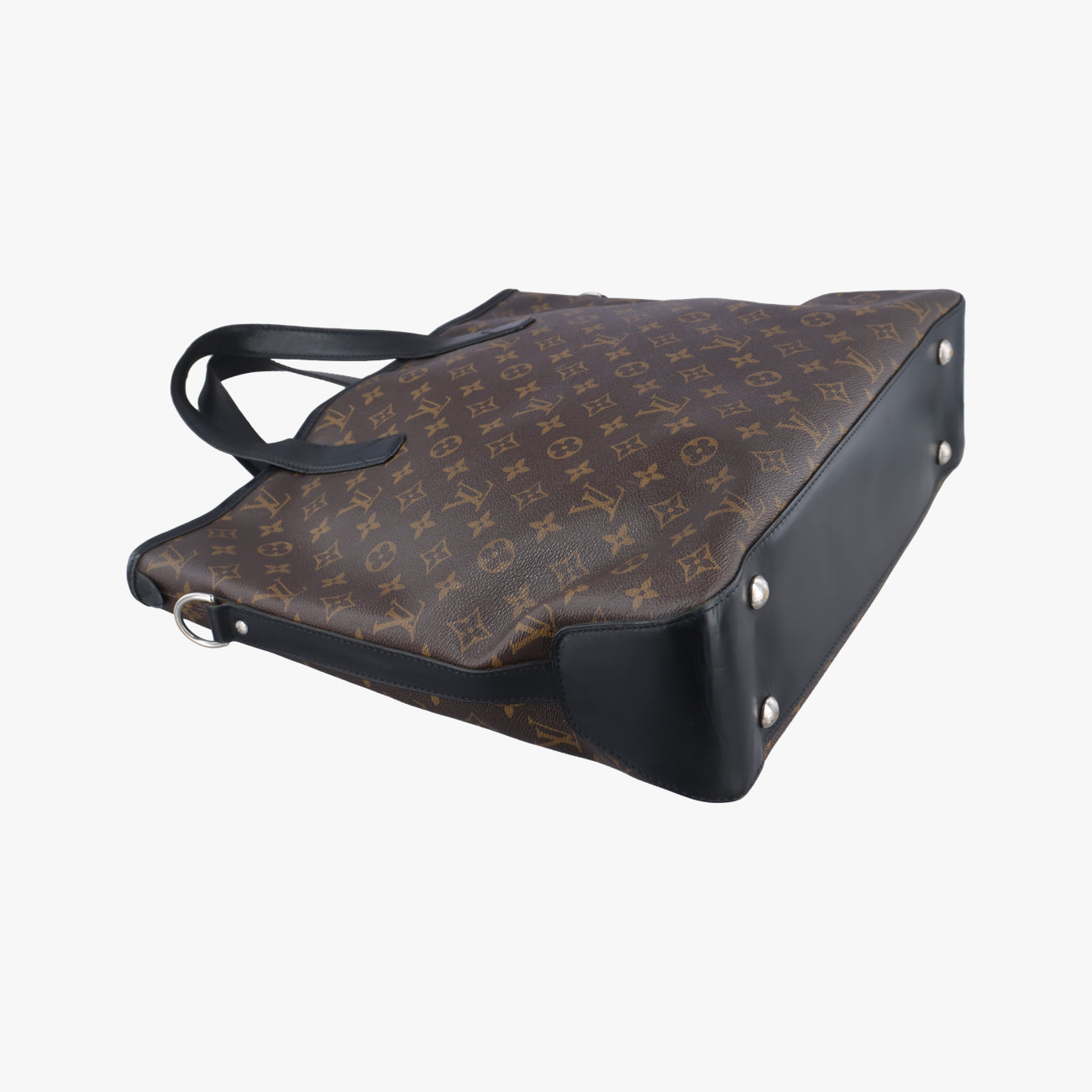 Pre-owned Louis Vuitton DAVIS Brown×Black Monogram Canvas M56708 handbag | stylenewstar