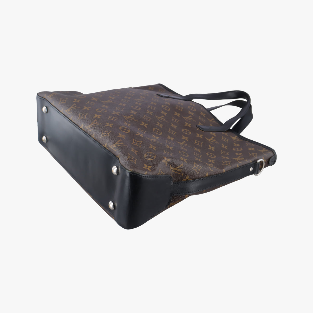 Pre-owned Louis Vuitton DAVIS Brown×Black Monogram Canvas M56708 handbag | stylenewstar