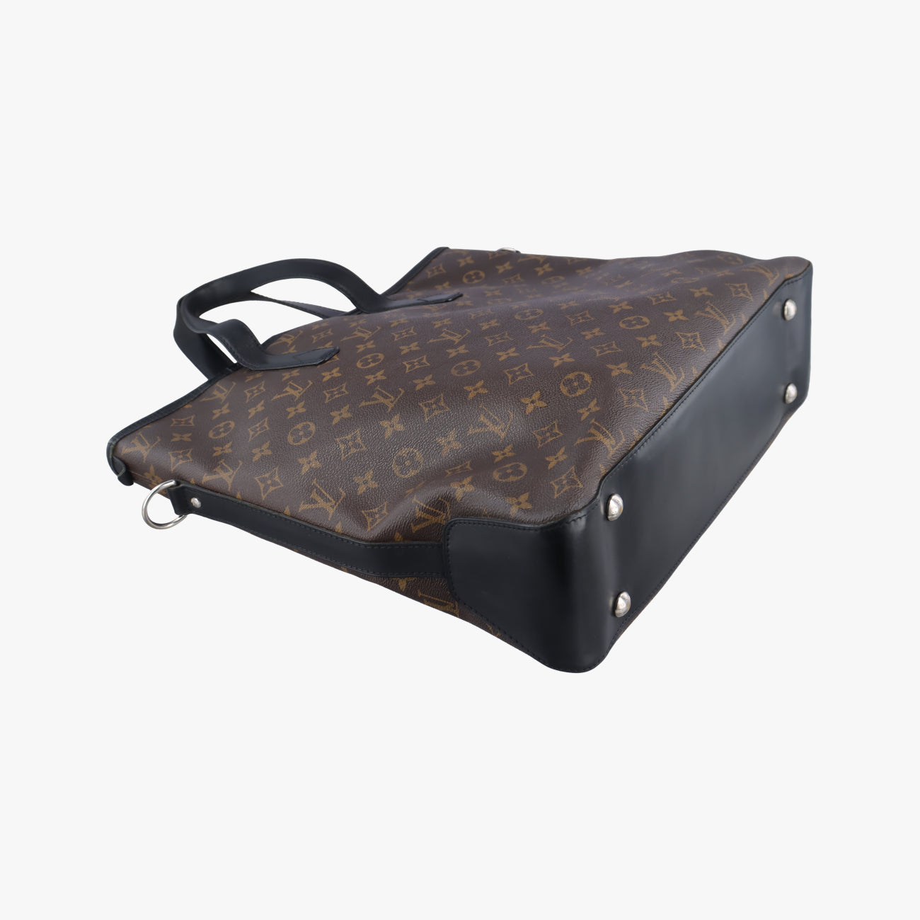 Pre-owned Louis Vuitton DAVIS Brown×Black Monogram Canvas M56708 handbag | stylenewstar