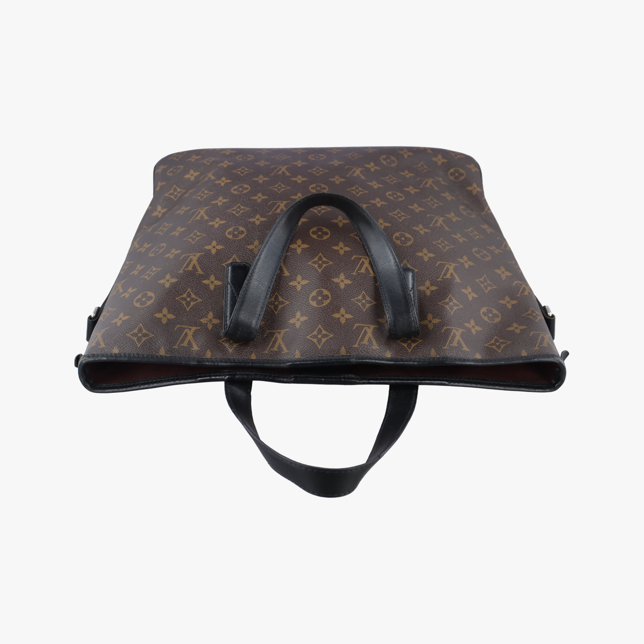 Pre-owned Louis Vuitton DAVIS Brown×Black Monogram Canvas M56708 handbag | stylenewstar