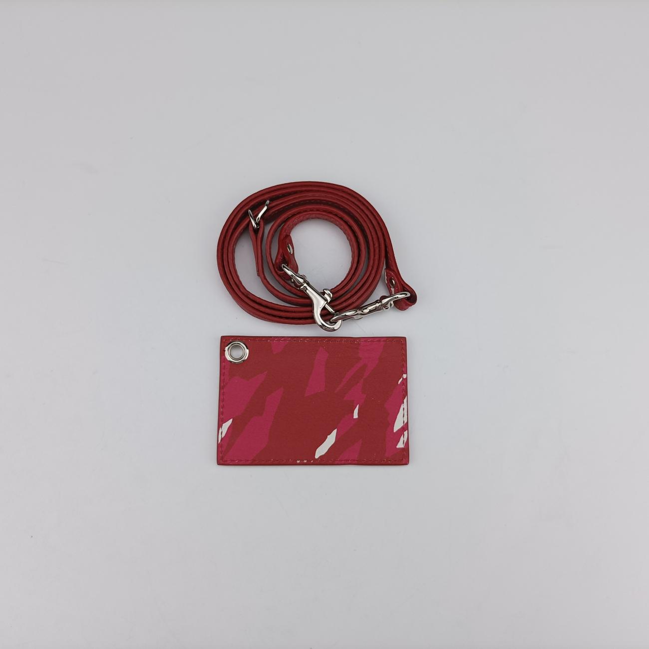 Pre-owned Balenciaga Paper mini Red×Pink×white Leather  shoulderbag | stylenewstar