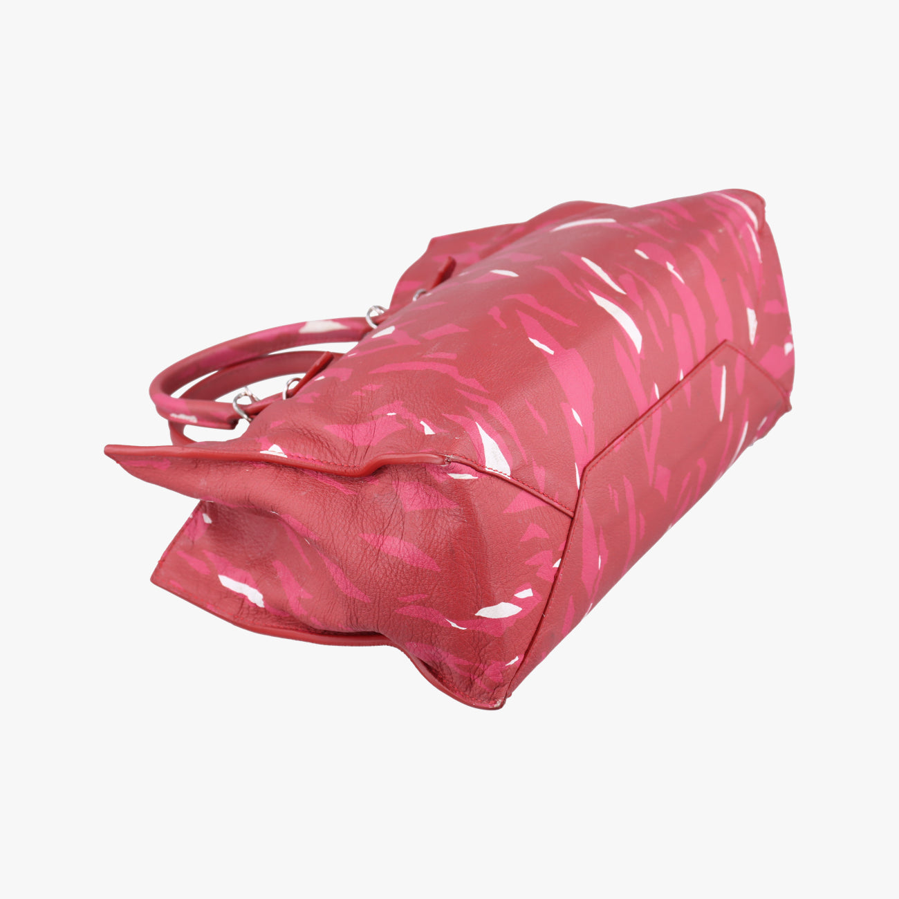 Pre-owned Balenciaga Paper mini Red×Pink×white Leather  shoulderbag | stylenewstar