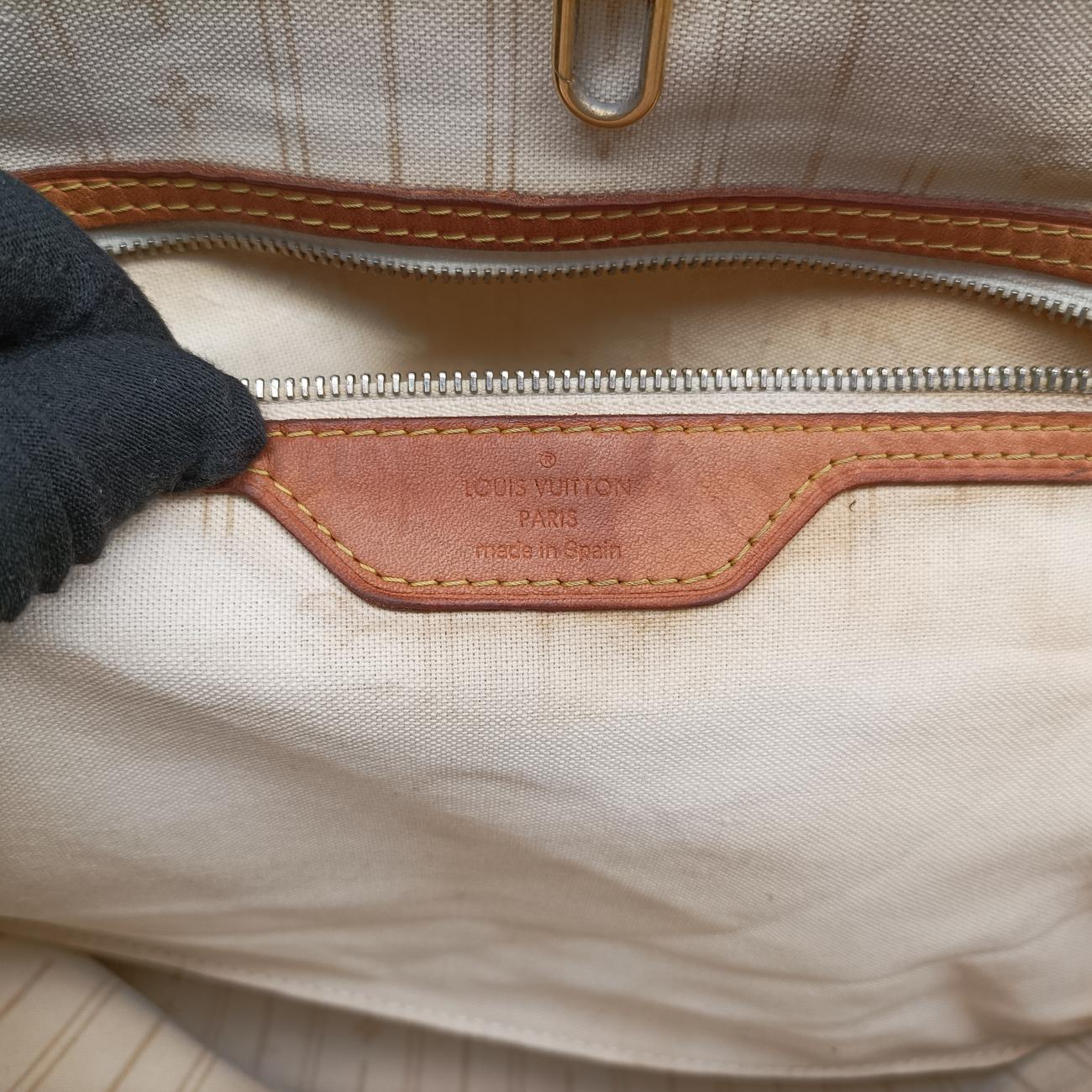 Pre-owned Louis Vuitton NEVERFULL MM AZUR Damier Canvas N51107 handbag | stylenewstar