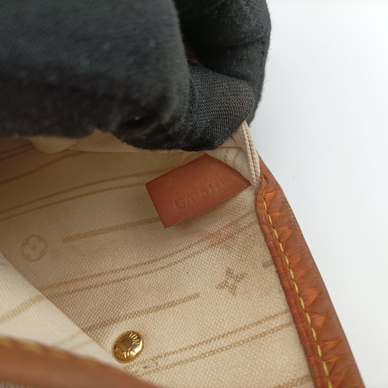 Pre-owned Louis Vuitton NEVERFULL MM AZUR Damier Canvas N51107 handbag | stylenewstar