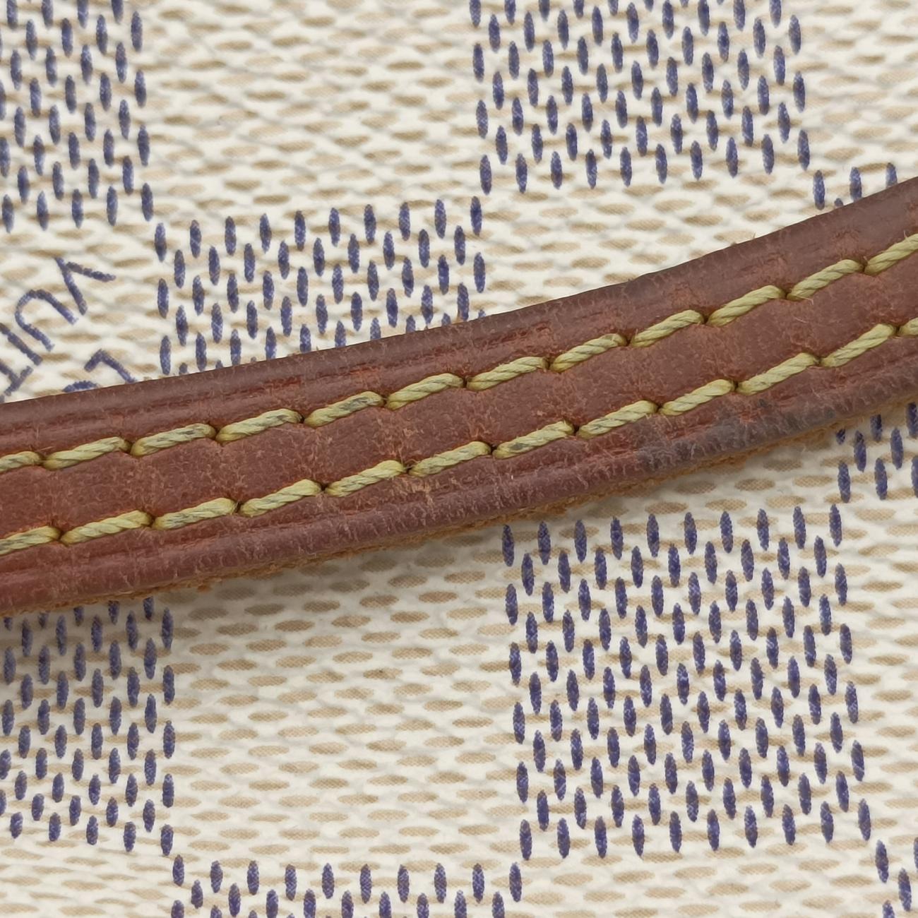 Pre-owned Louis Vuitton NEVERFULL MM AZUR Damier Canvas N51107 handbag | stylenewstar