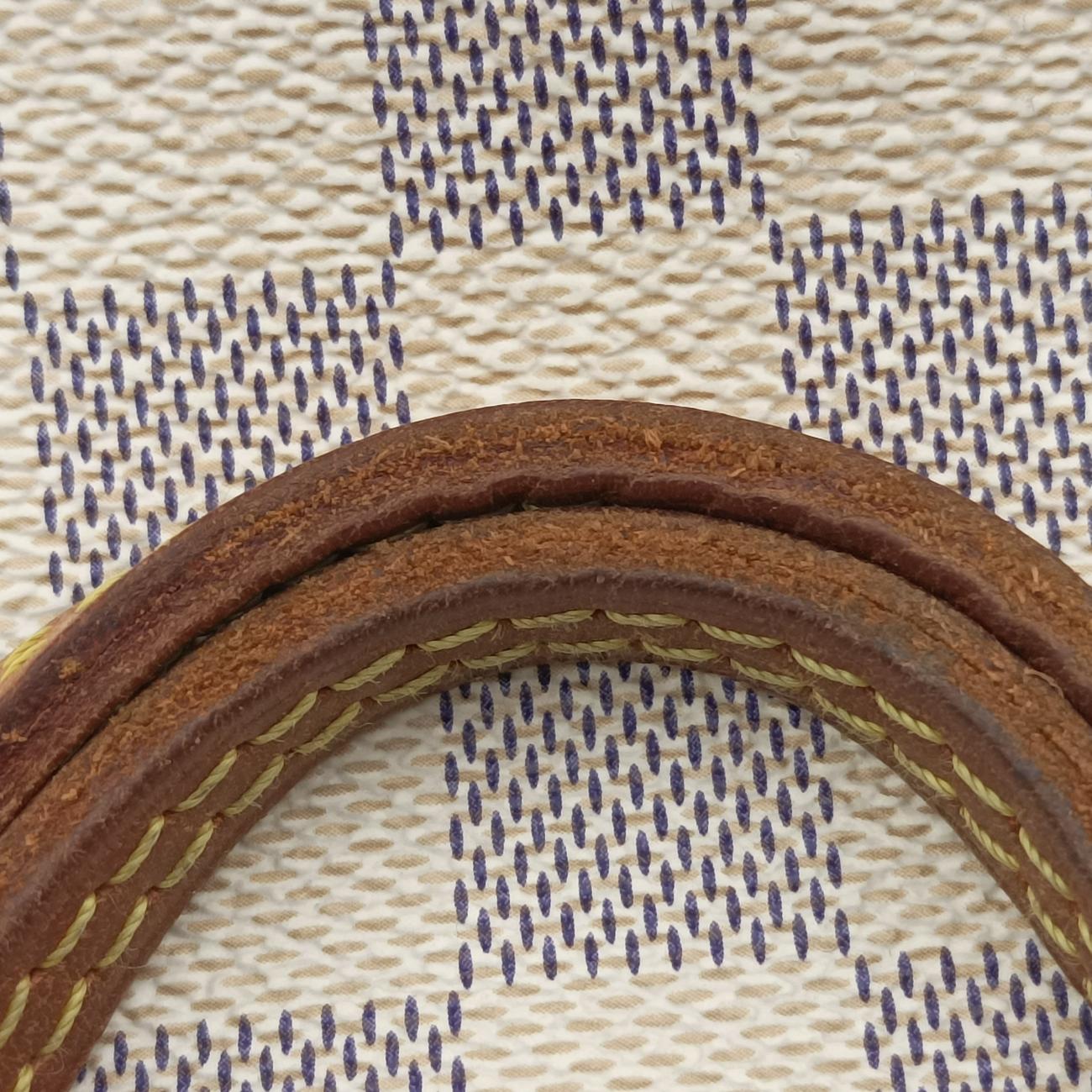 Pre-owned Louis Vuitton NEVERFULL MM AZUR Damier Canvas N51107 handbag | stylenewstar