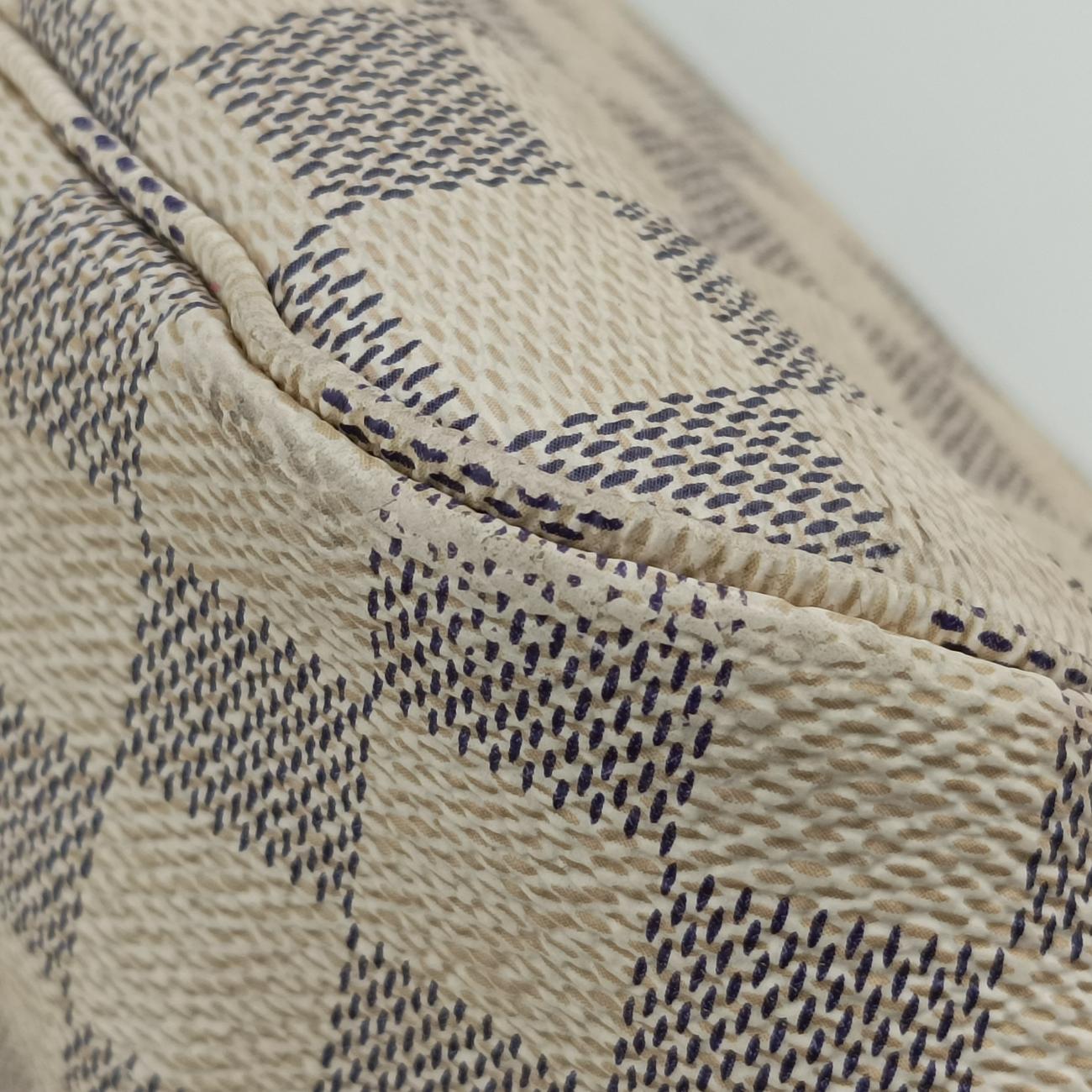 Pre-owned Louis Vuitton NEVERFULL MM AZUR Damier Canvas N51107 handbag | stylenewstar