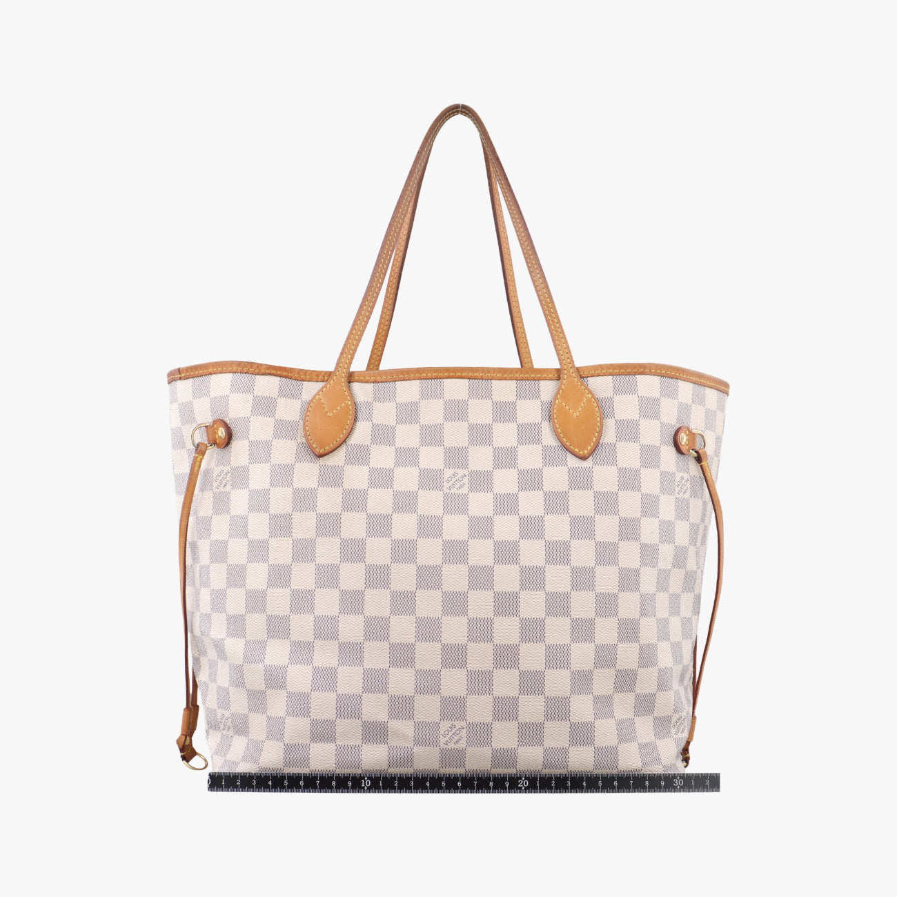 Pre-owned Louis Vuitton NEVERFULL MM AZUR Damier Canvas N51107 handbag | stylenewstar