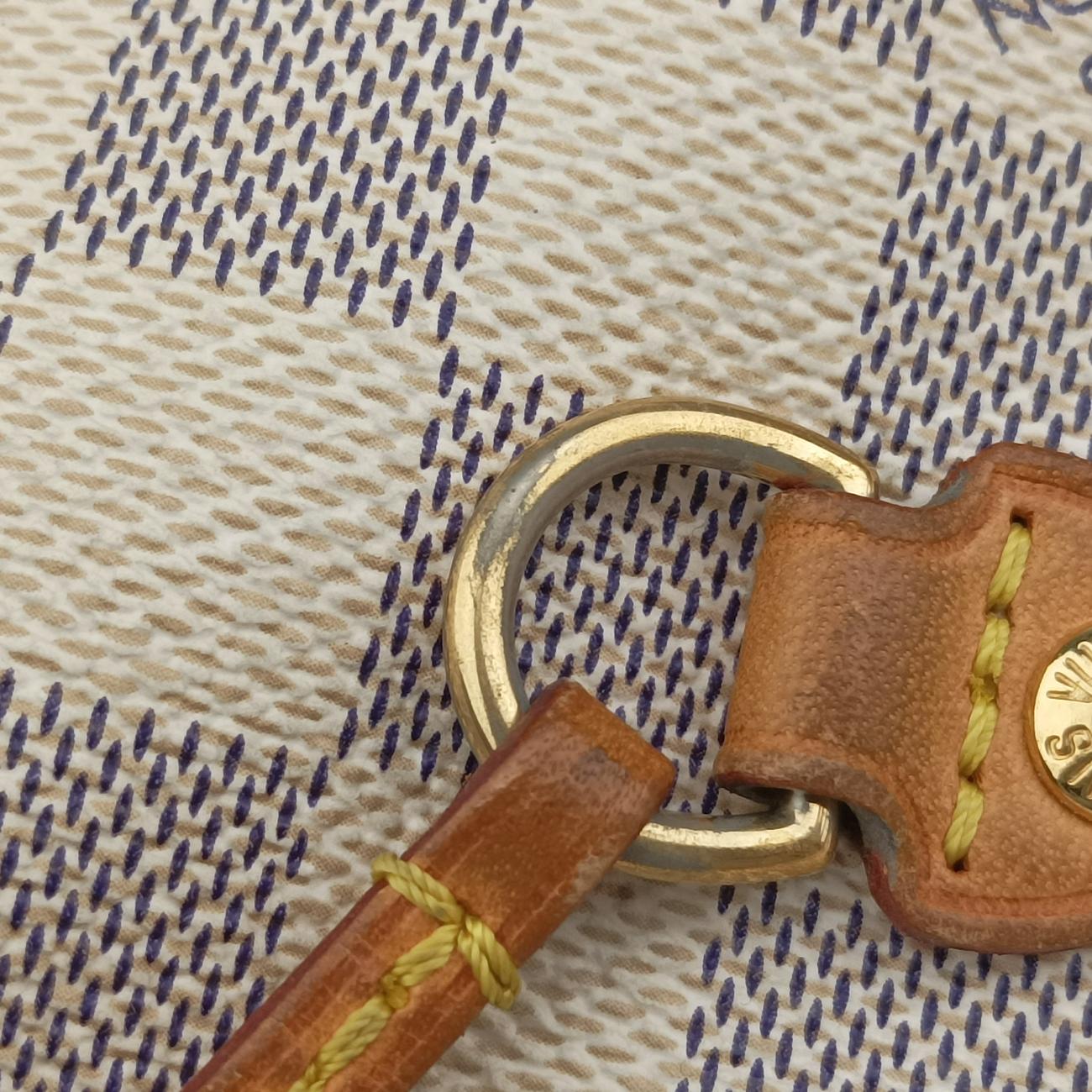 Pre-owned Louis Vuitton NEVERFULL MM AZUR Damier Canvas N51107 handbag | stylenewstar