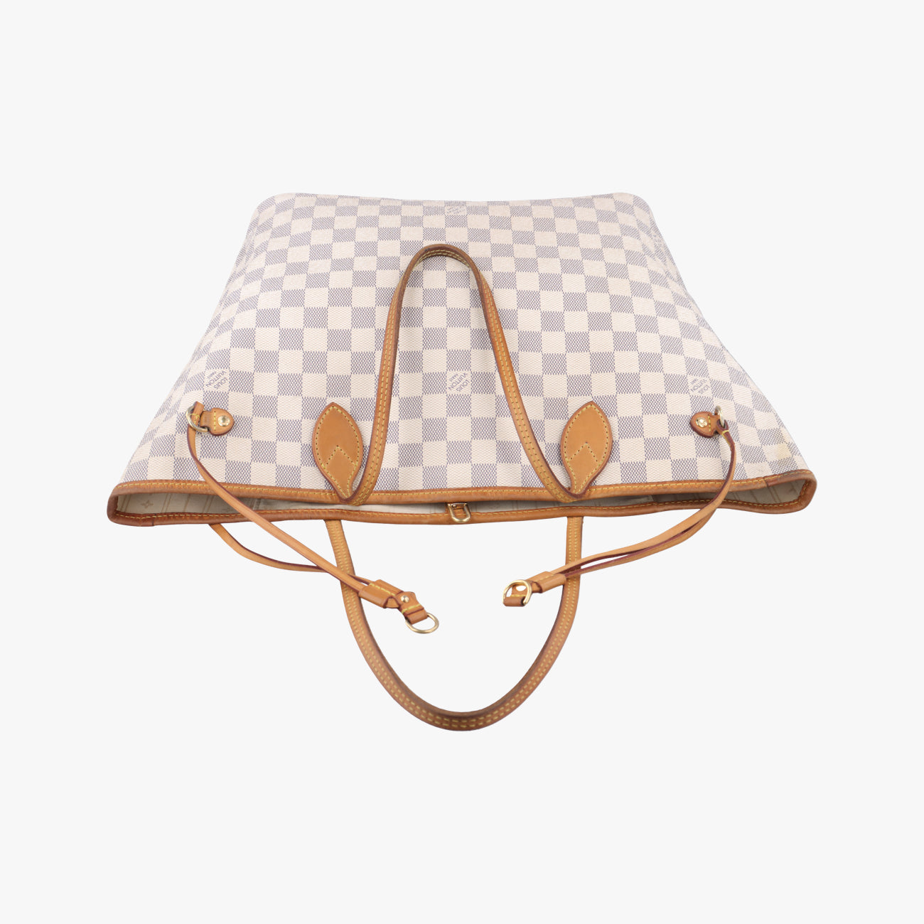 Pre-owned Louis Vuitton NEVERFULL MM AZUR Damier Canvas N51107 handbag | stylenewstar