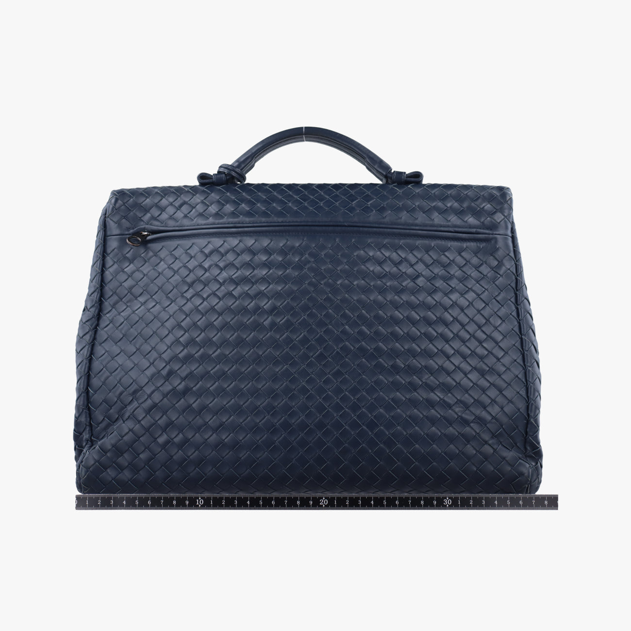 Pre-owned Bottega Veneta Intrecciato Navy lambskin  handbag | stylenewstar