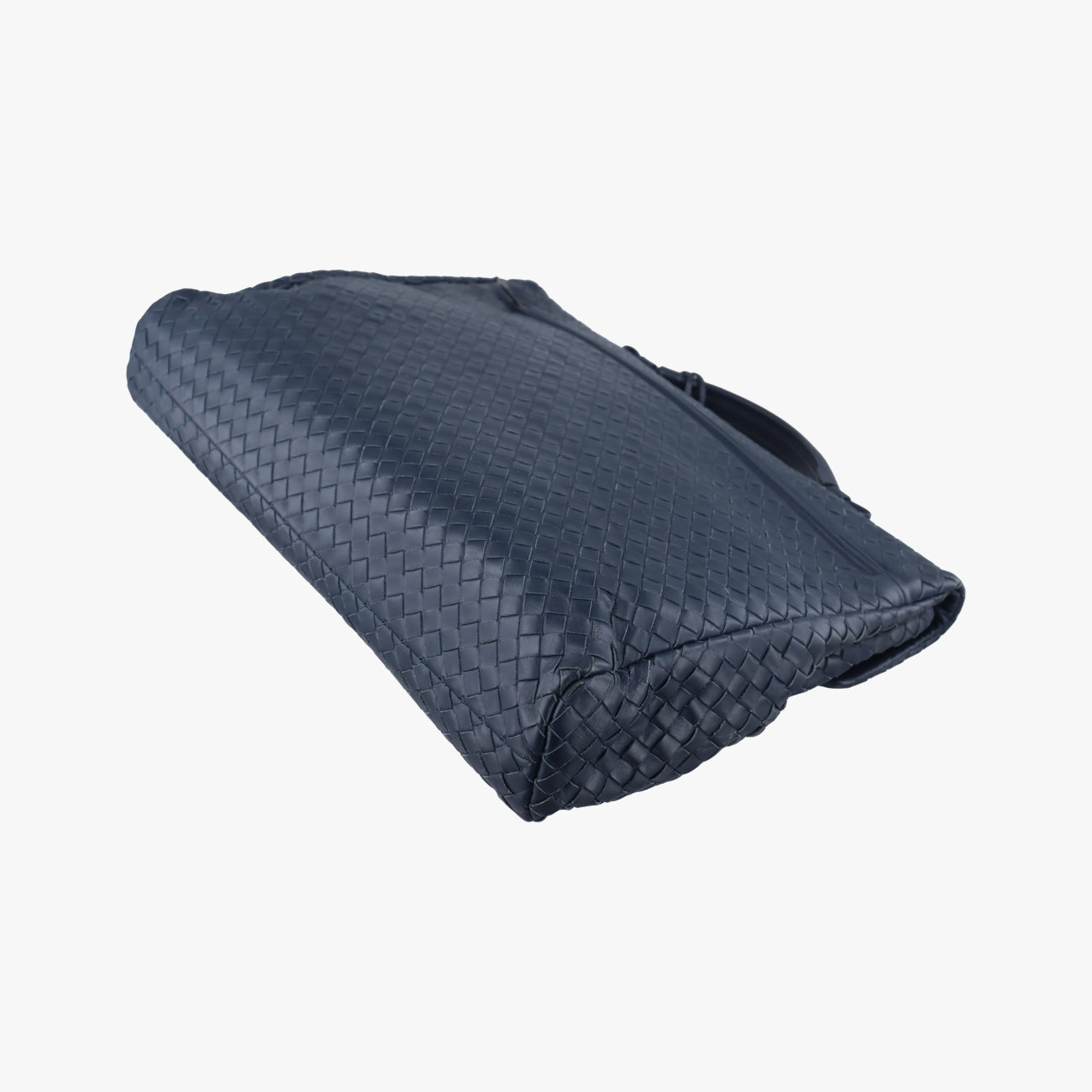 Pre-owned Bottega Veneta Intrecciato Navy lambskin  handbag | stylenewstar