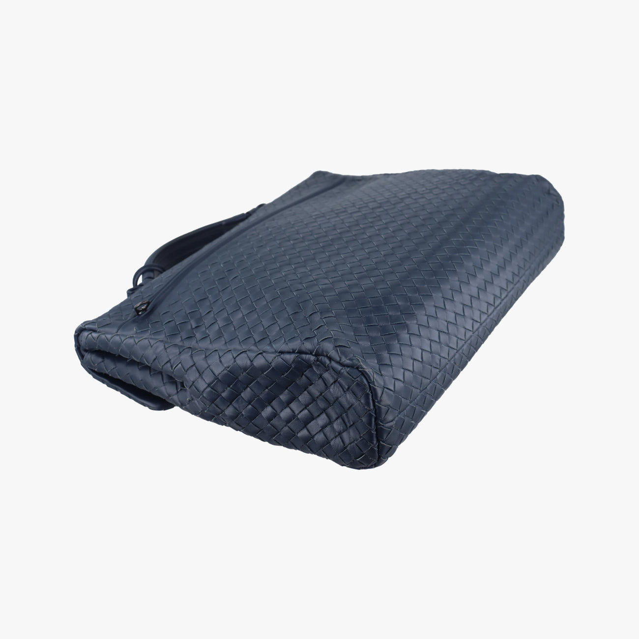 Pre-owned Bottega Veneta Intrecciato Navy lambskin  handbag | stylenewstar