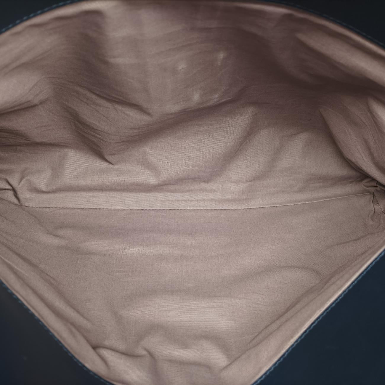 Pre-owned Bottega Veneta Intrecciato Navy lambskin  handbag | stylenewstar