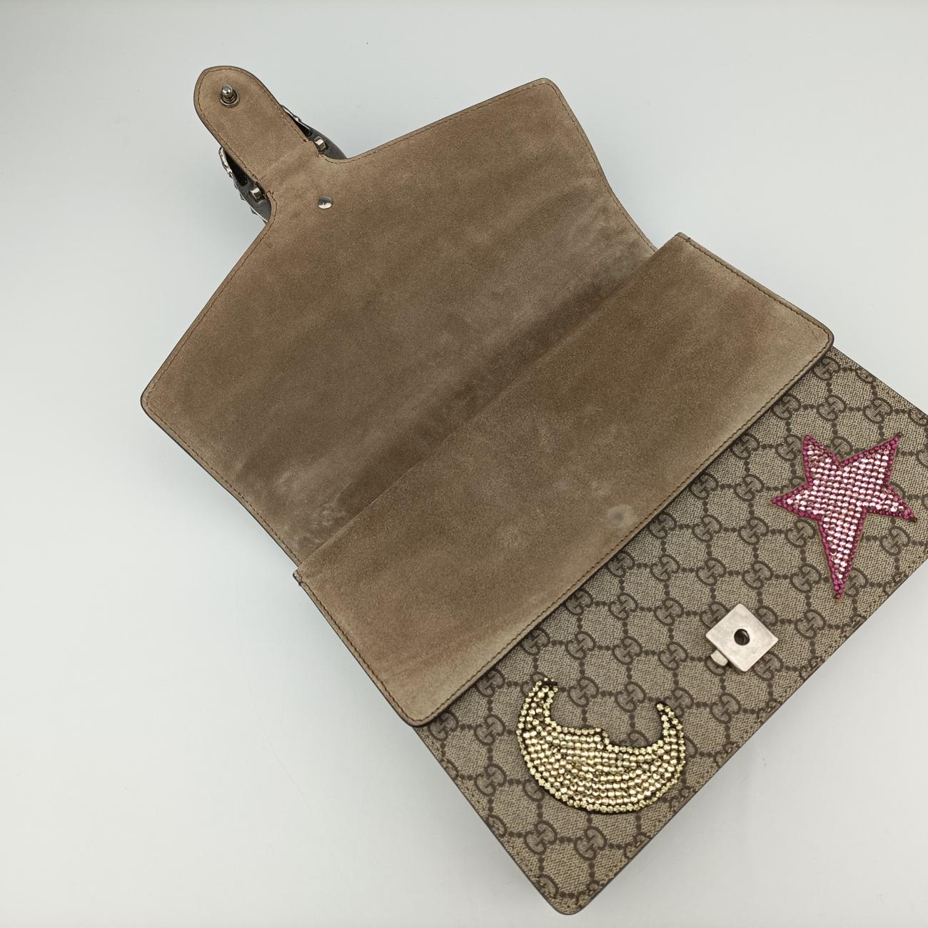 Pre-owned Gucci Dionysus beige×Multicolour PVC coated canvas × suede 403348 shoulderbag | stylenewstar