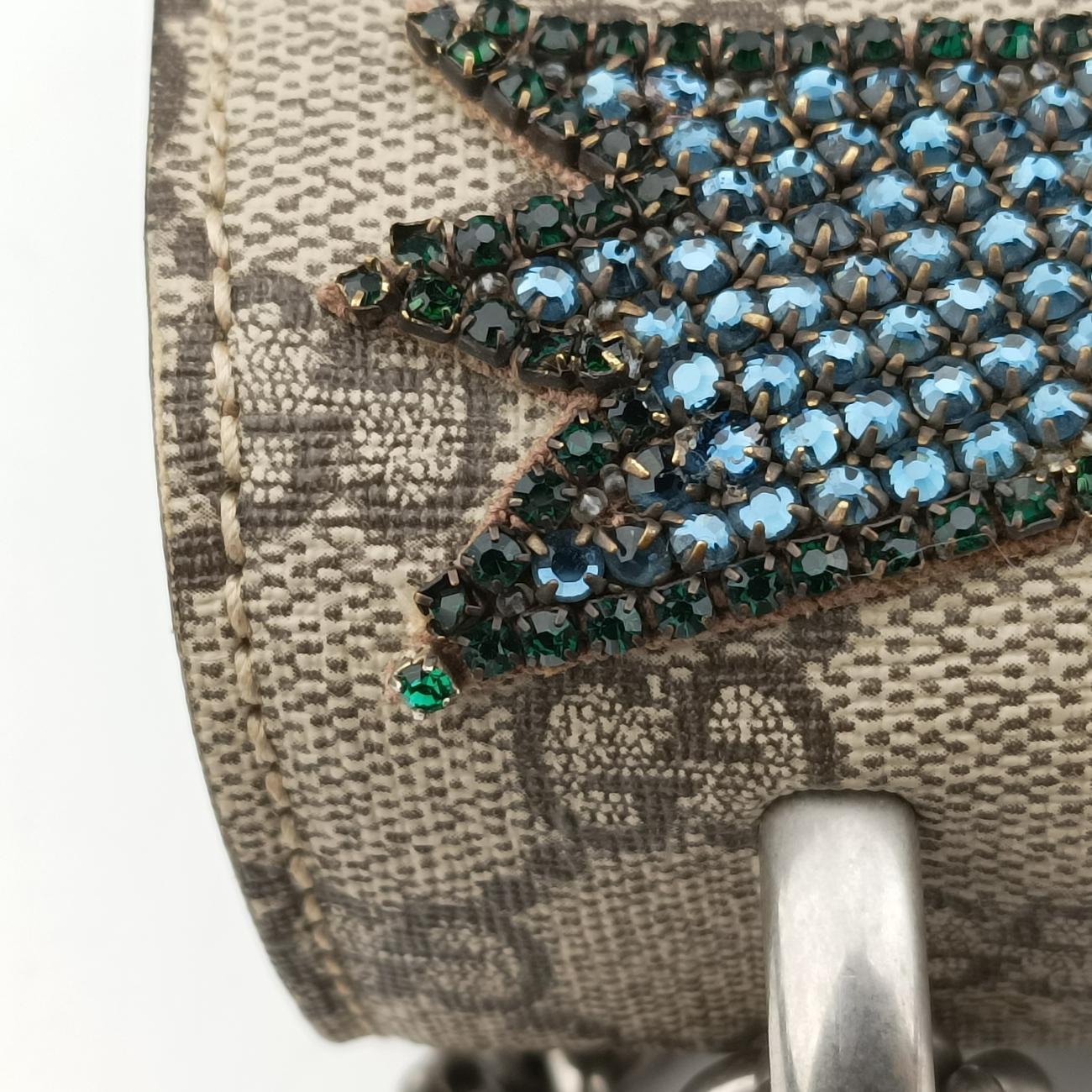 Pre-owned Gucci Dionysus beige×Multicolour PVC coated canvas × suede 403348 shoulderbag | stylenewstar