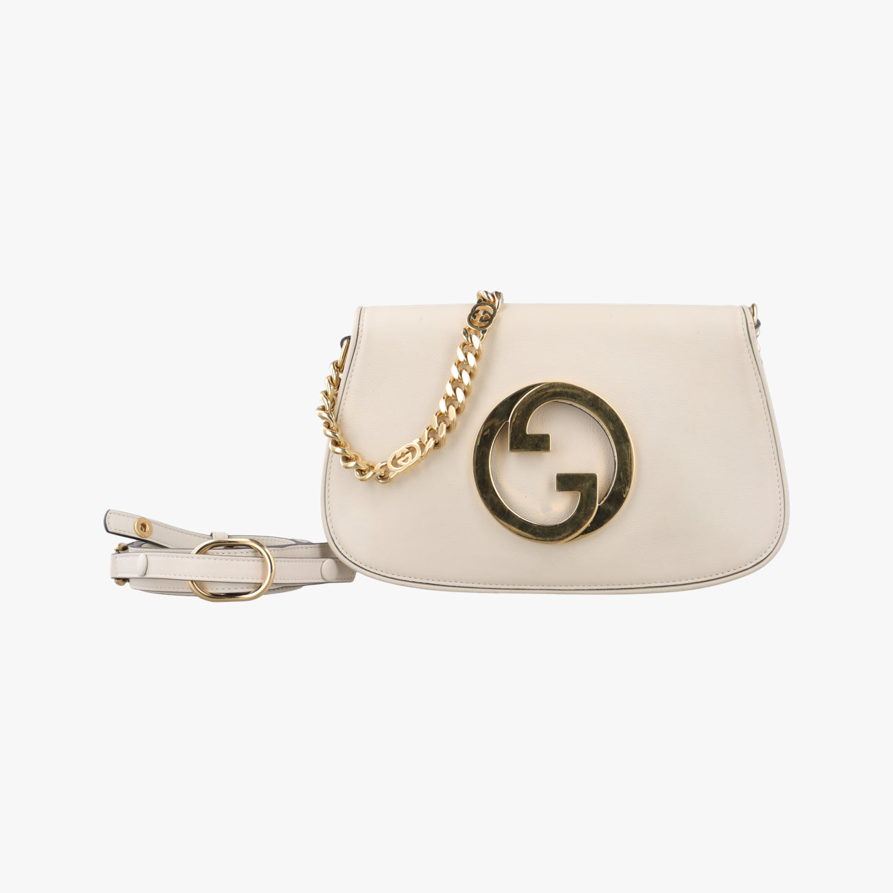 Vintage Gucci Blondie Chain White Leather 699268 shoulderbag | stylenewstar