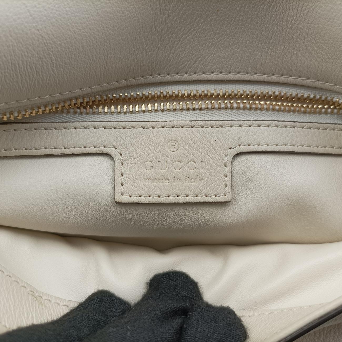 Vintage Gucci Blondie Chain White Leather 699268 shoulderbag | stylenewstar