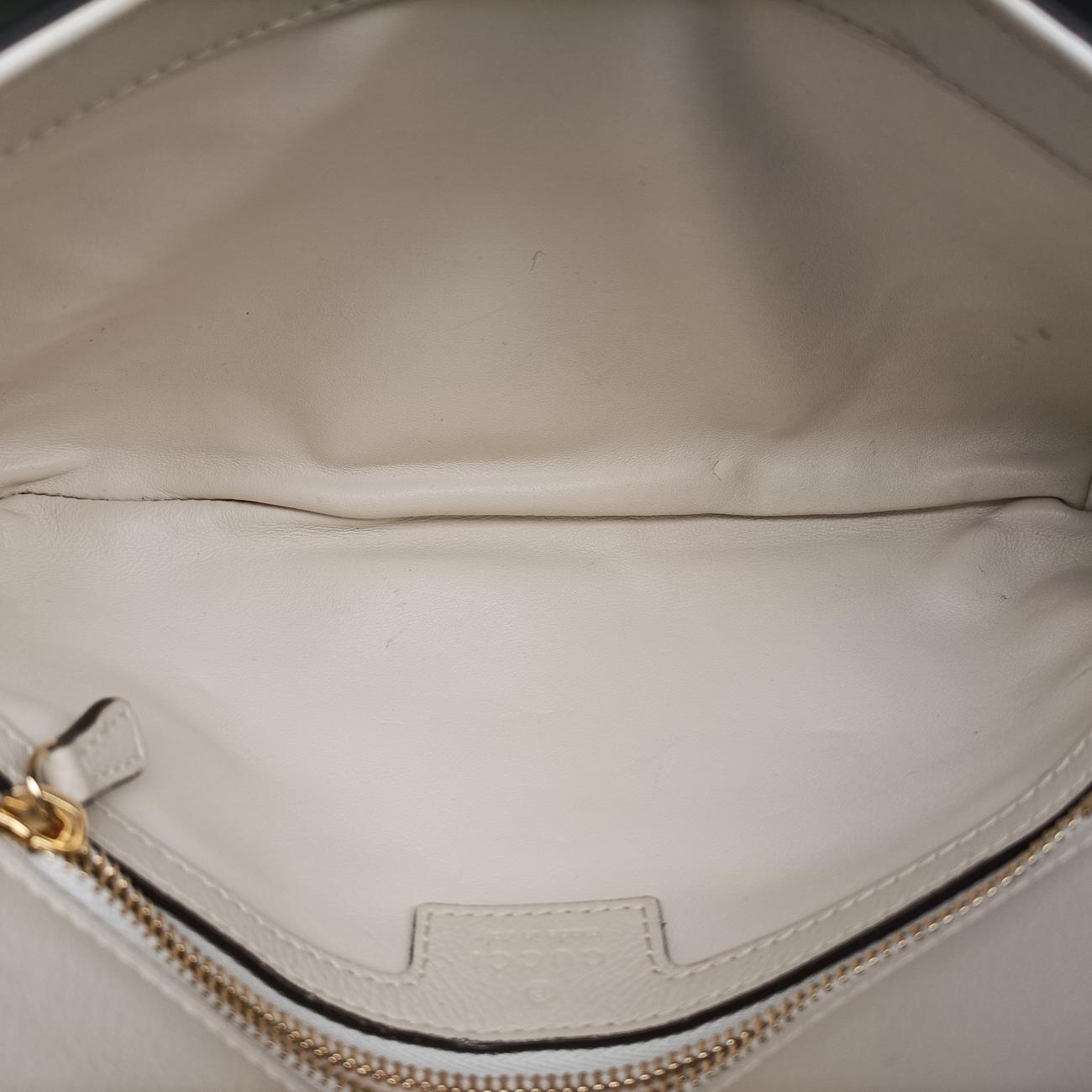 Vintage Gucci Blondie Chain White Leather 699268 shoulderbag | stylenewstar