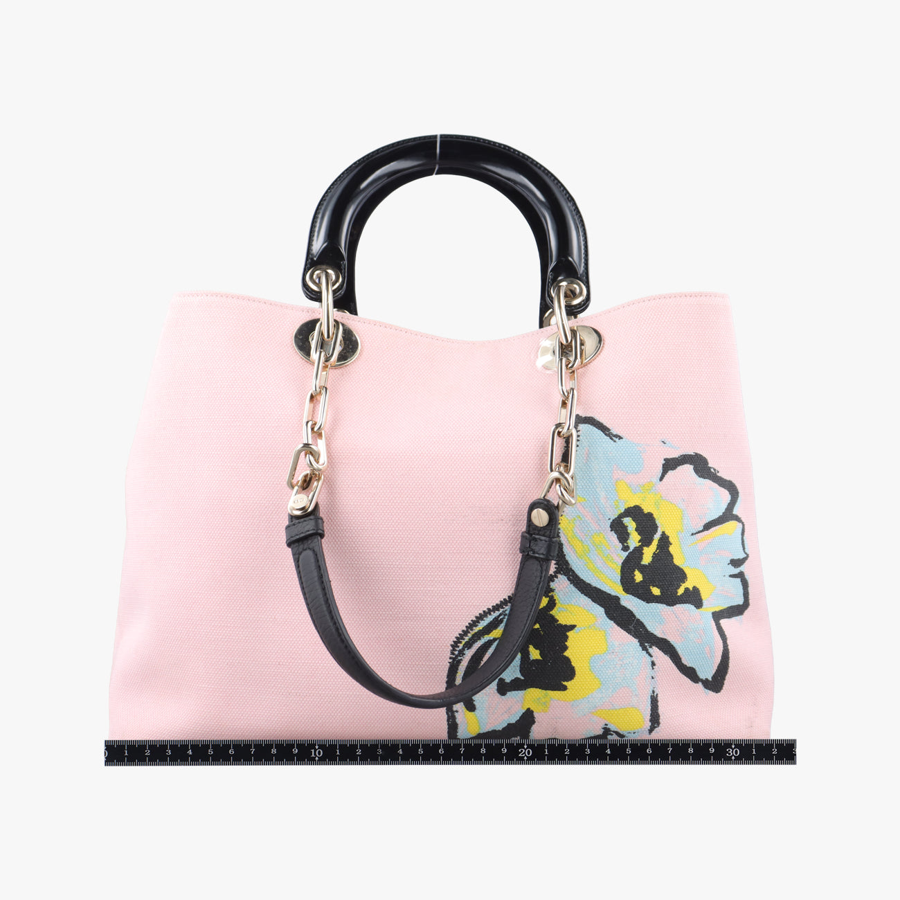 Pre-owned Christian Dior Diorissimo Pink×multicolor Canvas  shoulderbag | stylenewstar