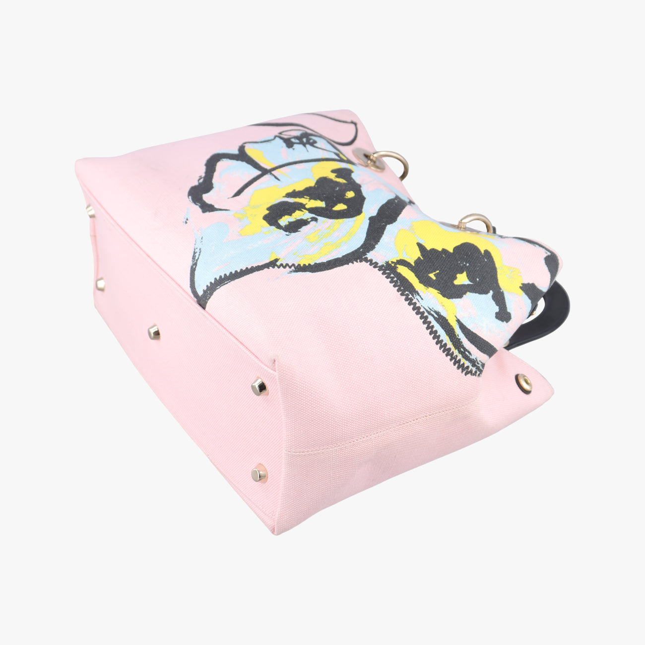 Pre-owned Christian Dior Diorissimo Pink×multicolor Canvas  shoulderbag | stylenewstar