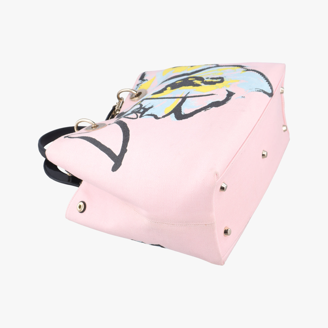 Pre-owned Christian Dior Diorissimo Pink×multicolor Canvas  shoulderbag | stylenewstar