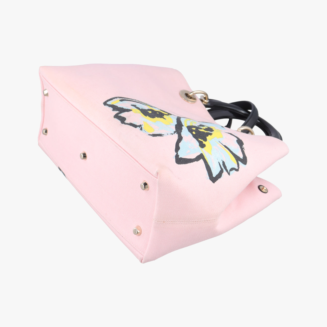 Pre-owned Christian Dior Diorissimo Pink×multicolor Canvas  shoulderbag | stylenewstar