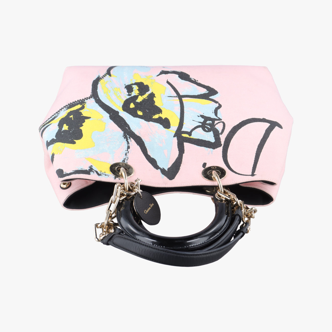 Pre-owned Christian Dior Diorissimo Pink×multicolor Canvas  shoulderbag | stylenewstar