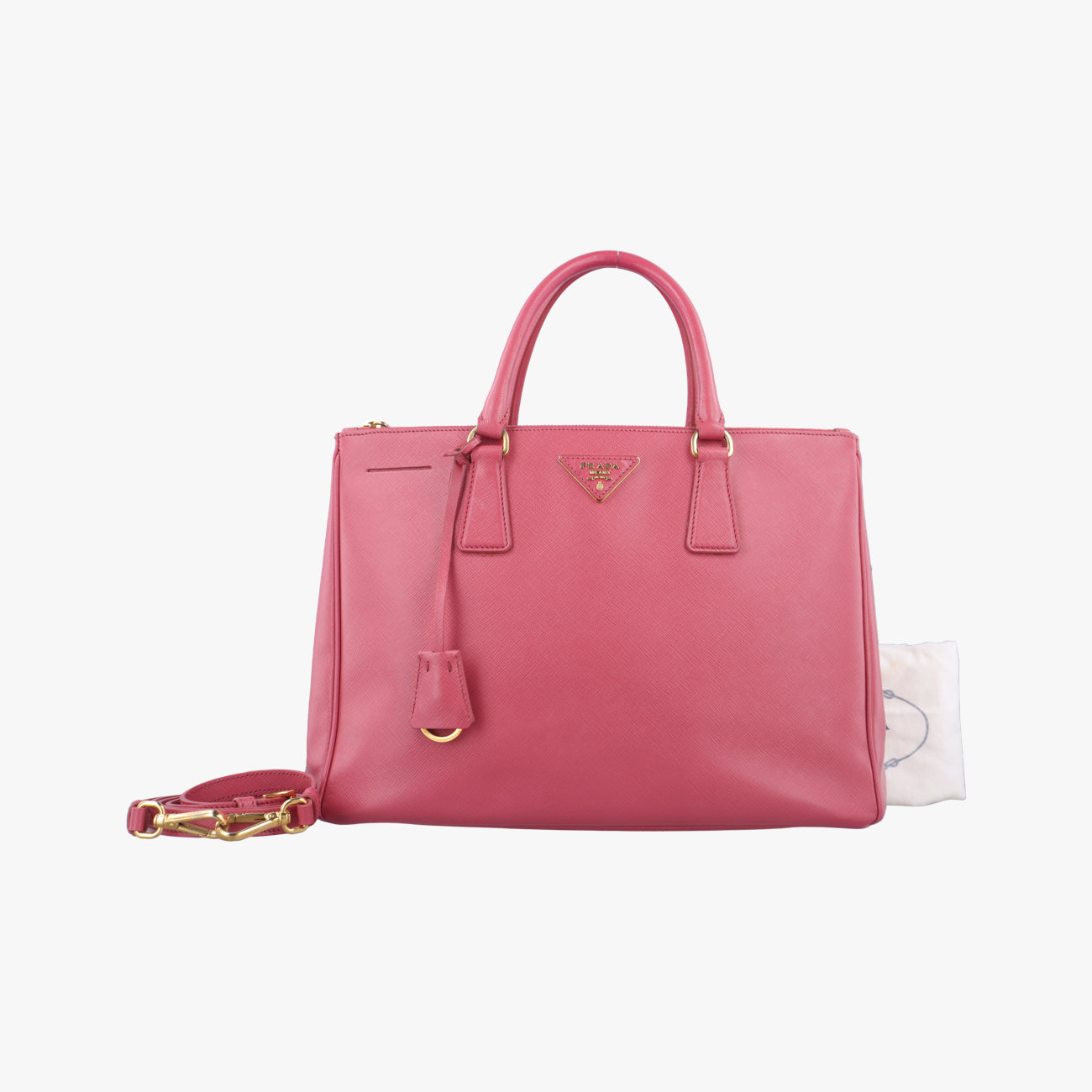 Secondhand Prada Galleria Pink SAFFIANO Leather BN1874 shoulderbag | stylenewstar