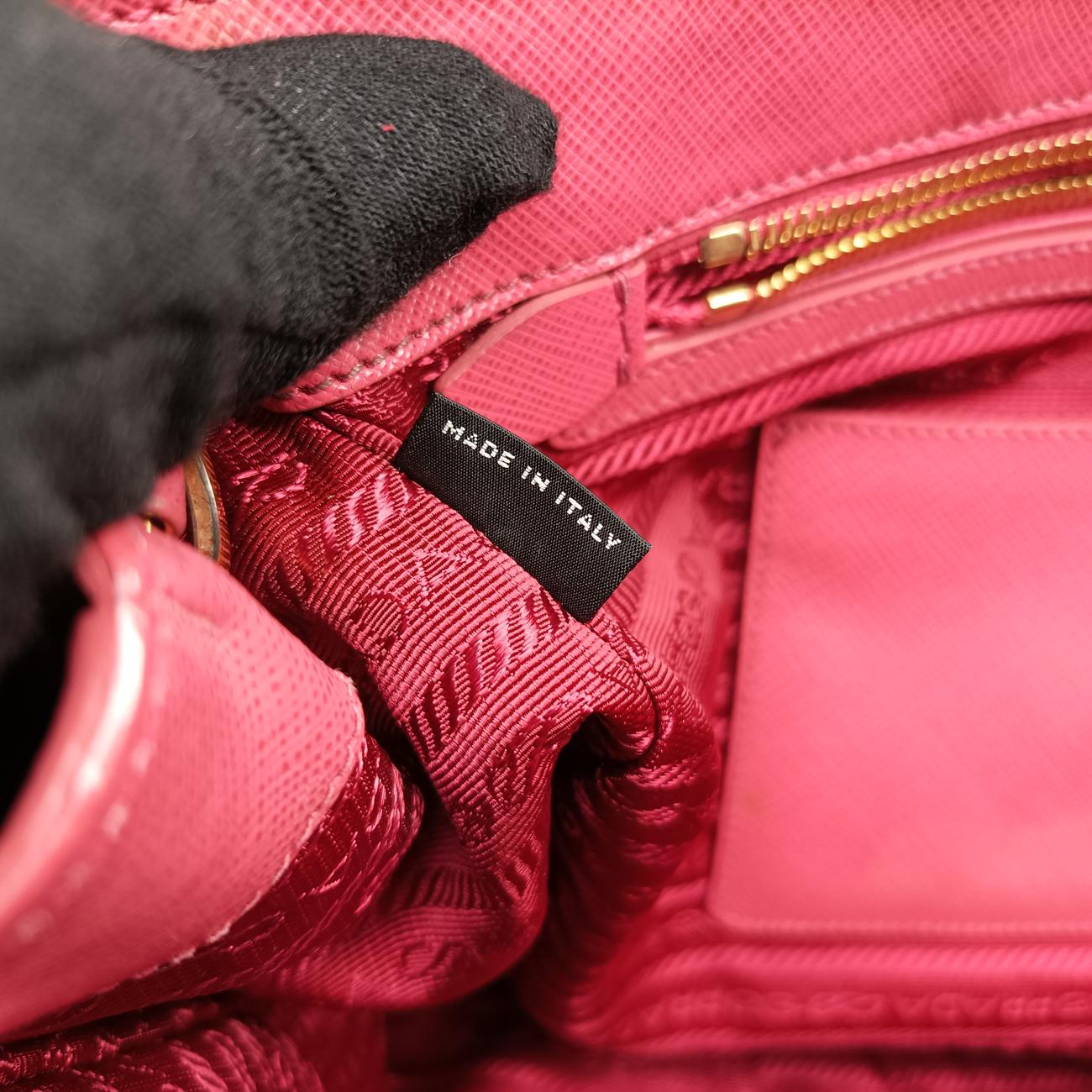 Secondhand Prada Galleria Pink SAFFIANO Leather BN1874 shoulderbag | stylenewstar