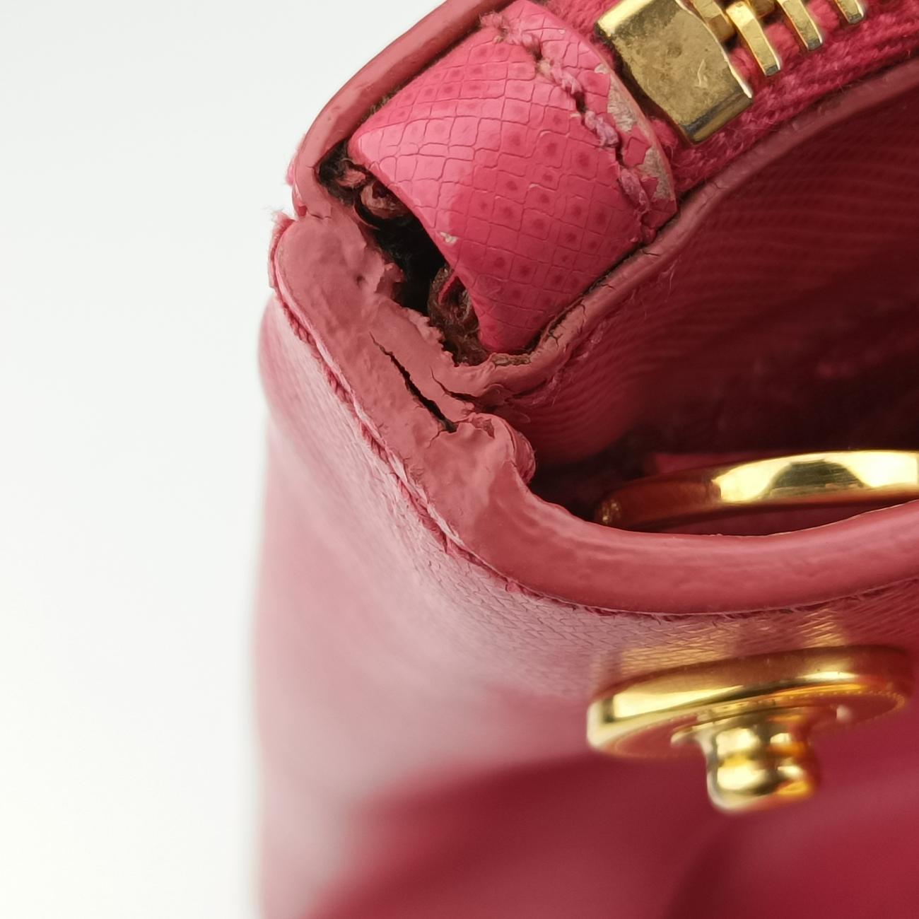 Secondhand Prada Galleria Pink SAFFIANO Leather BN1874 shoulderbag | stylenewstar