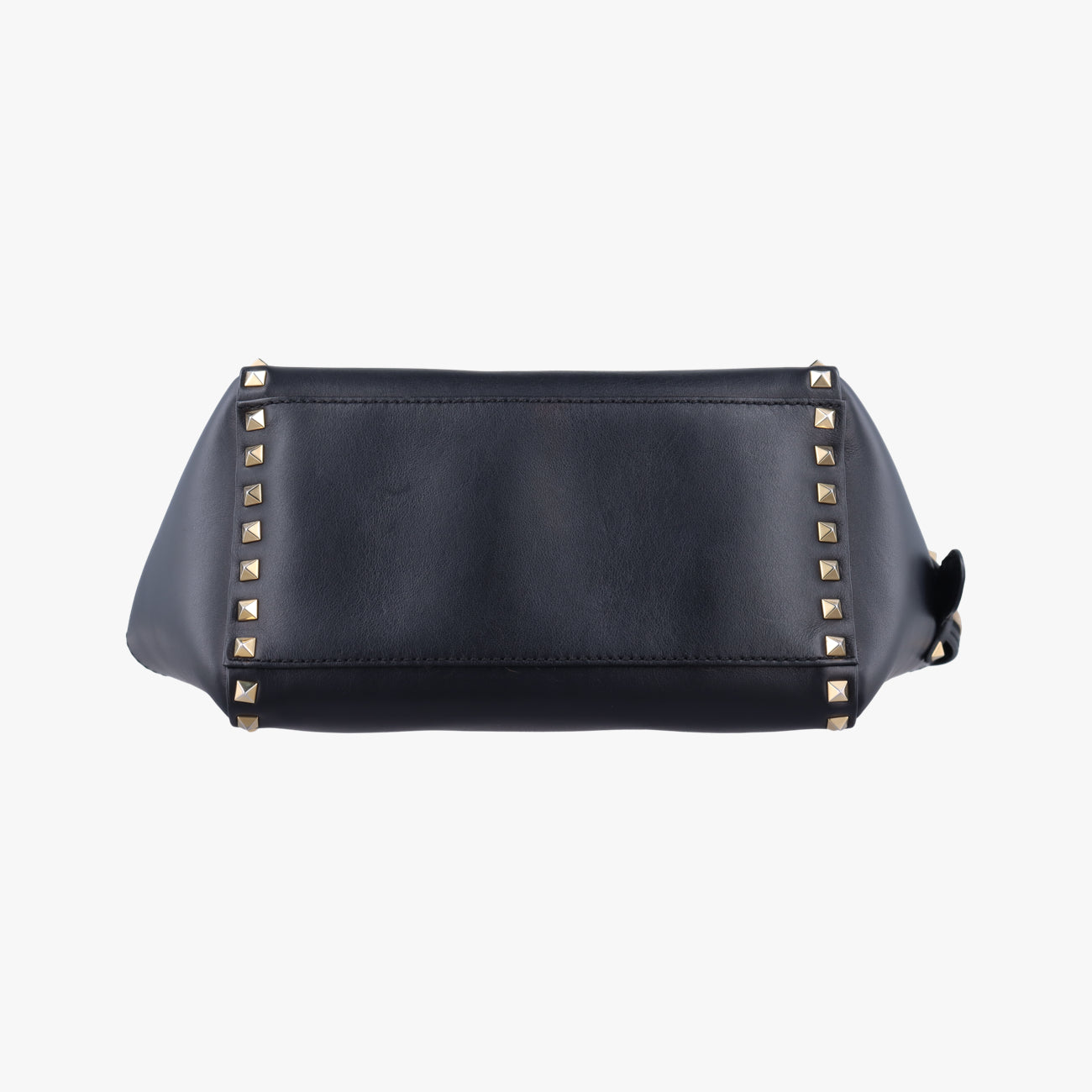 Pre-owned Valentino Rockstud Black Leather  shoulderbag | stylenewstar