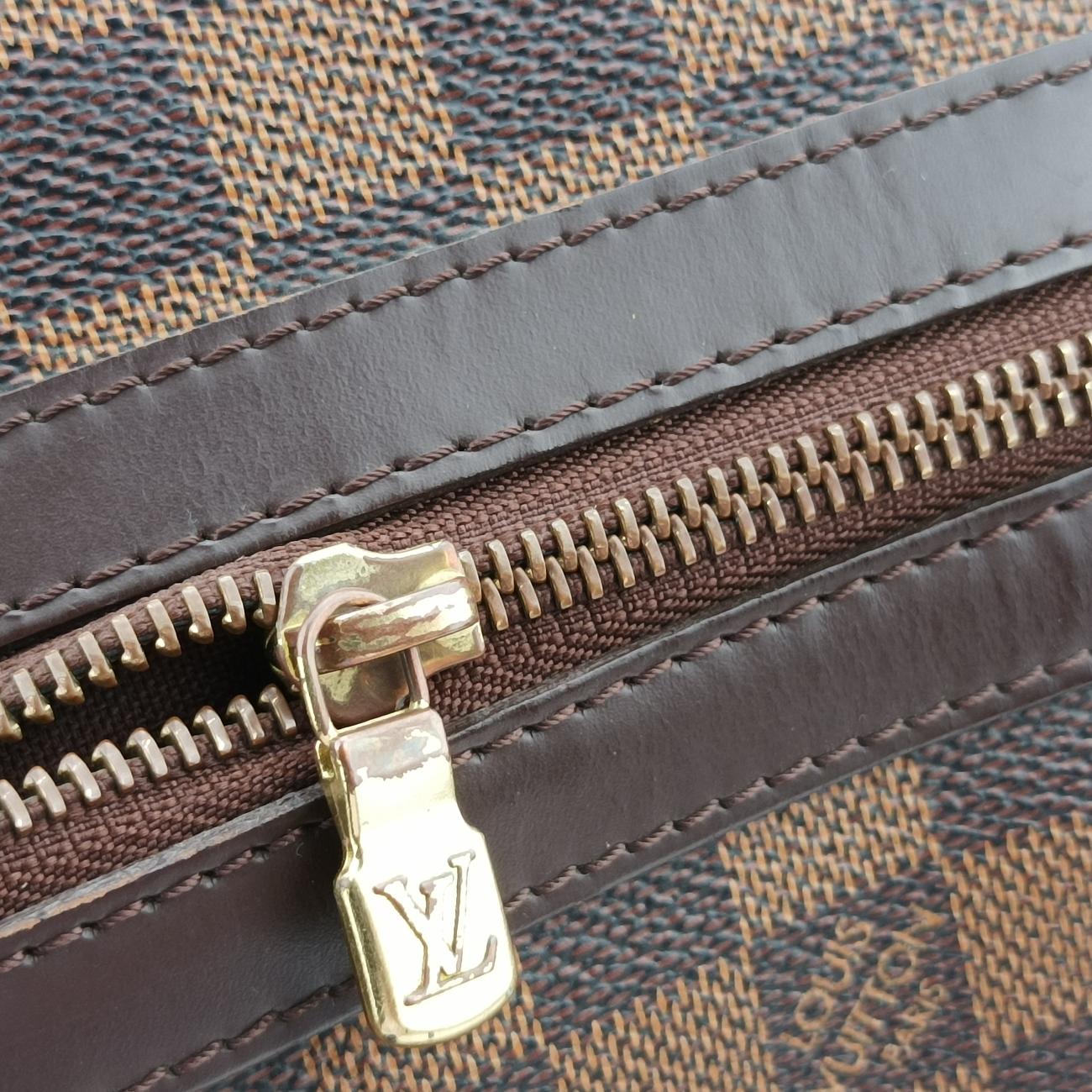 Vintage Louis Vuitton Bastille Messenger EBENE Damier Canvas N45258 shoulderbag | stylenewstar