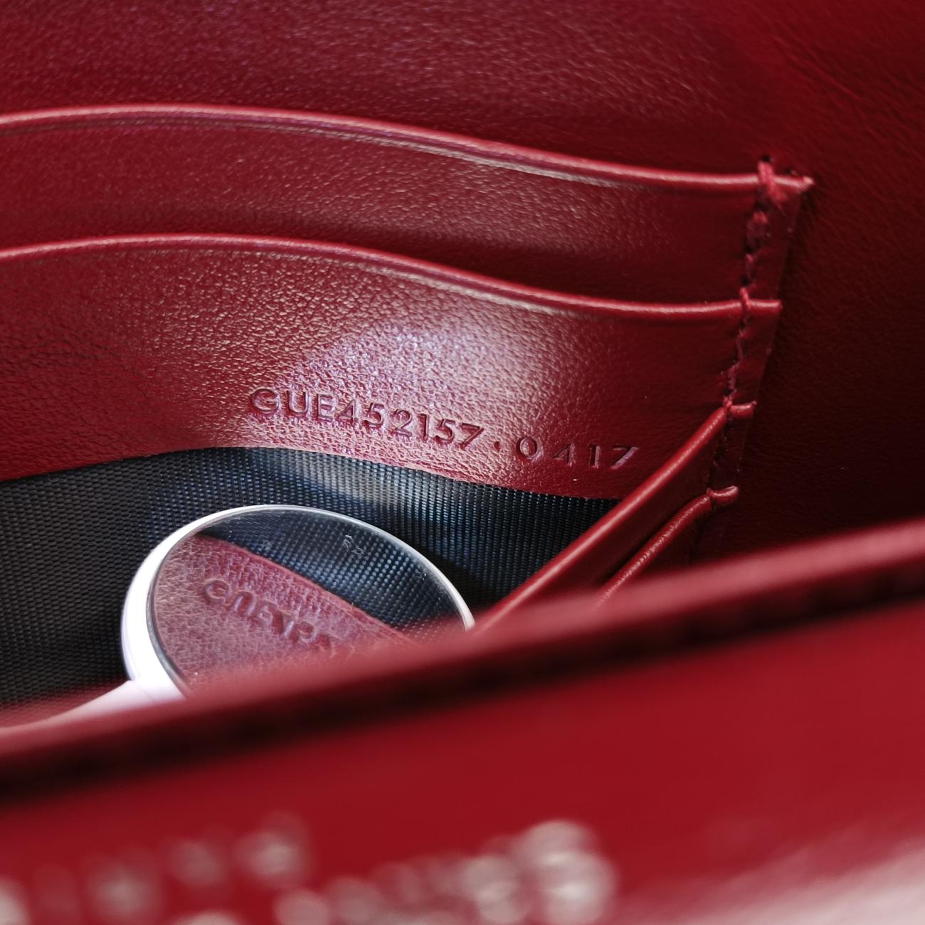 Pre-owned Yves Saint Laurent SUNSET Burgundy Leather 452157 shoulderbag | stylenewstar