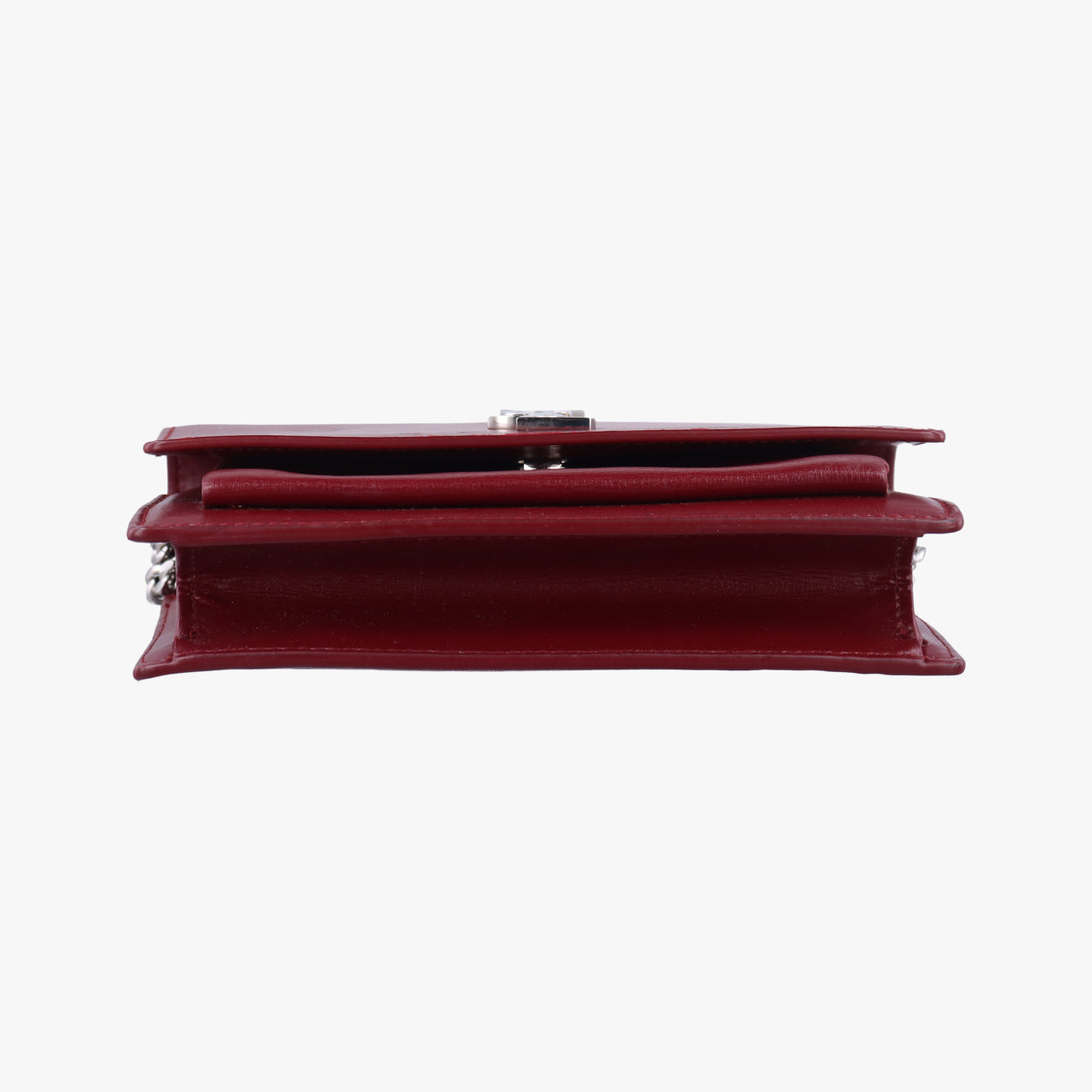 Pre-owned Yves Saint Laurent SUNSET Burgundy Leather 452157 shoulderbag | stylenewstar