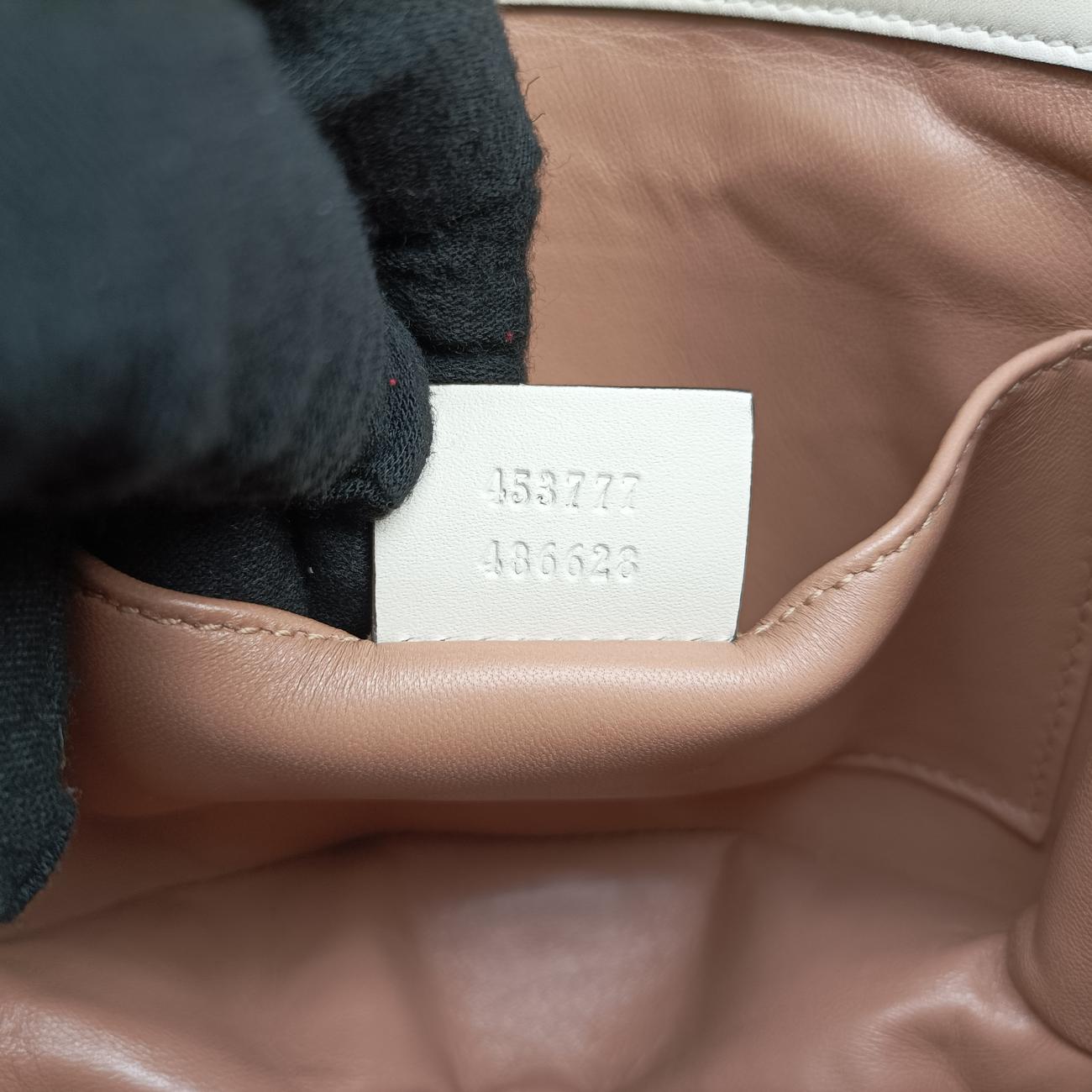 Secondhand Gucci Broadway Tiger Head White x Red x Navy Leather 453777 shoulderbag | stylenewstar