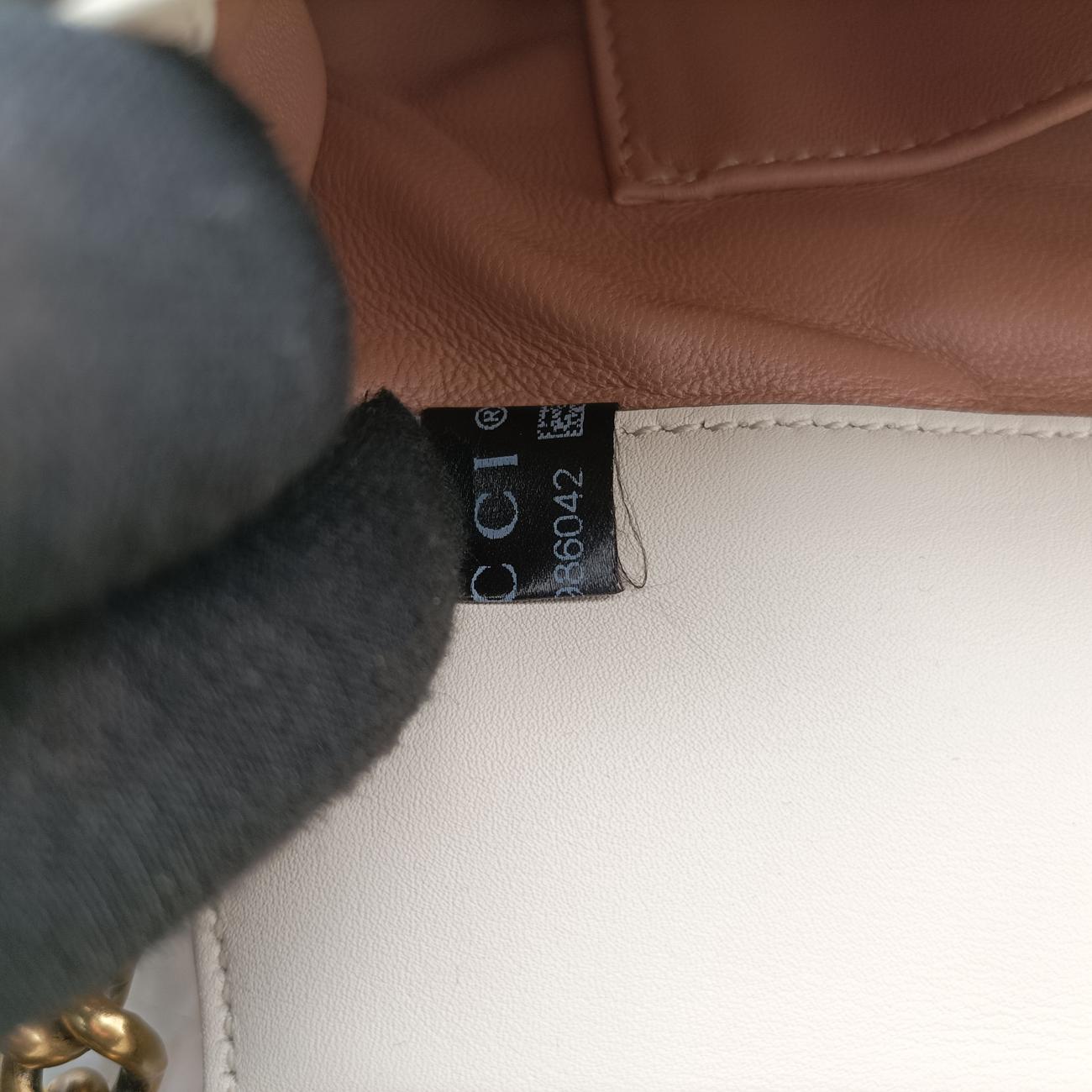 Secondhand Gucci Broadway Tiger Head White x Red x Navy Leather 453777 shoulderbag | stylenewstar