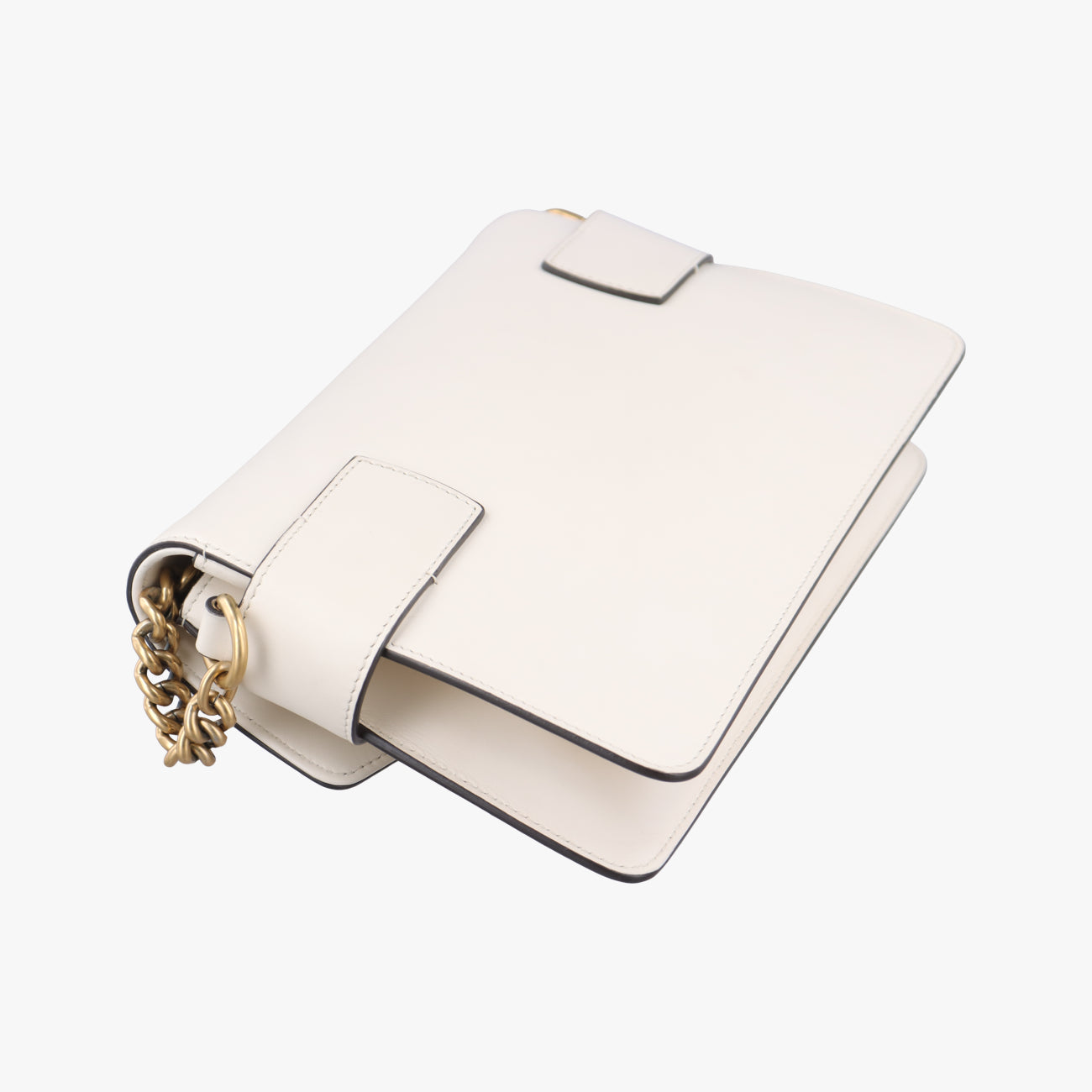 Secondhand Gucci Broadway Tiger Head White x Red x Navy Leather 453777 shoulderbag | stylenewstar