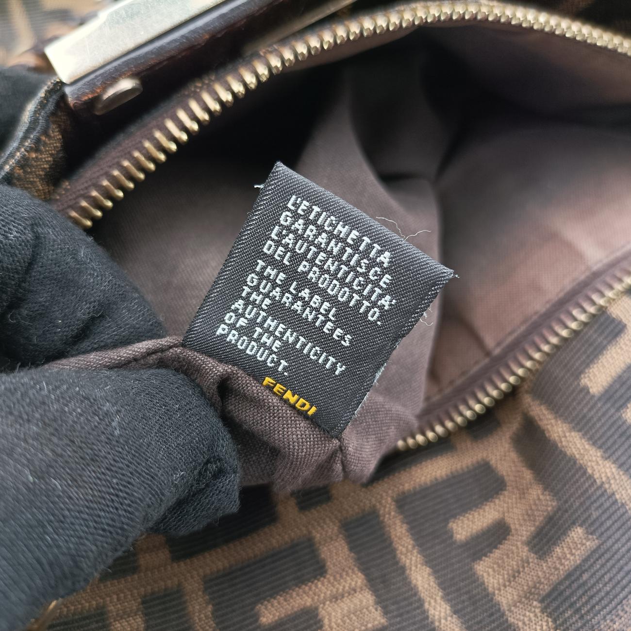 Pre-owned Fendi Mia Brown canvas 8BR616 shoulderbag | stylenewstar